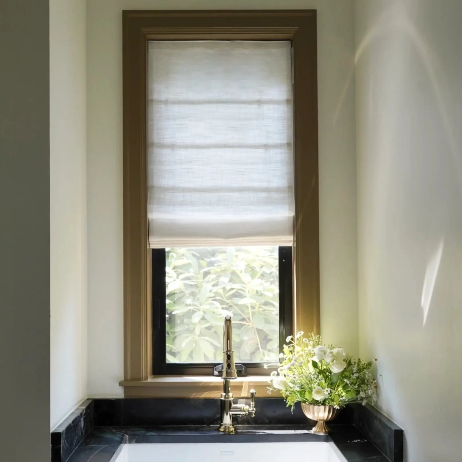 Custom Flat Fold Roman Shade Cordless - Image 10