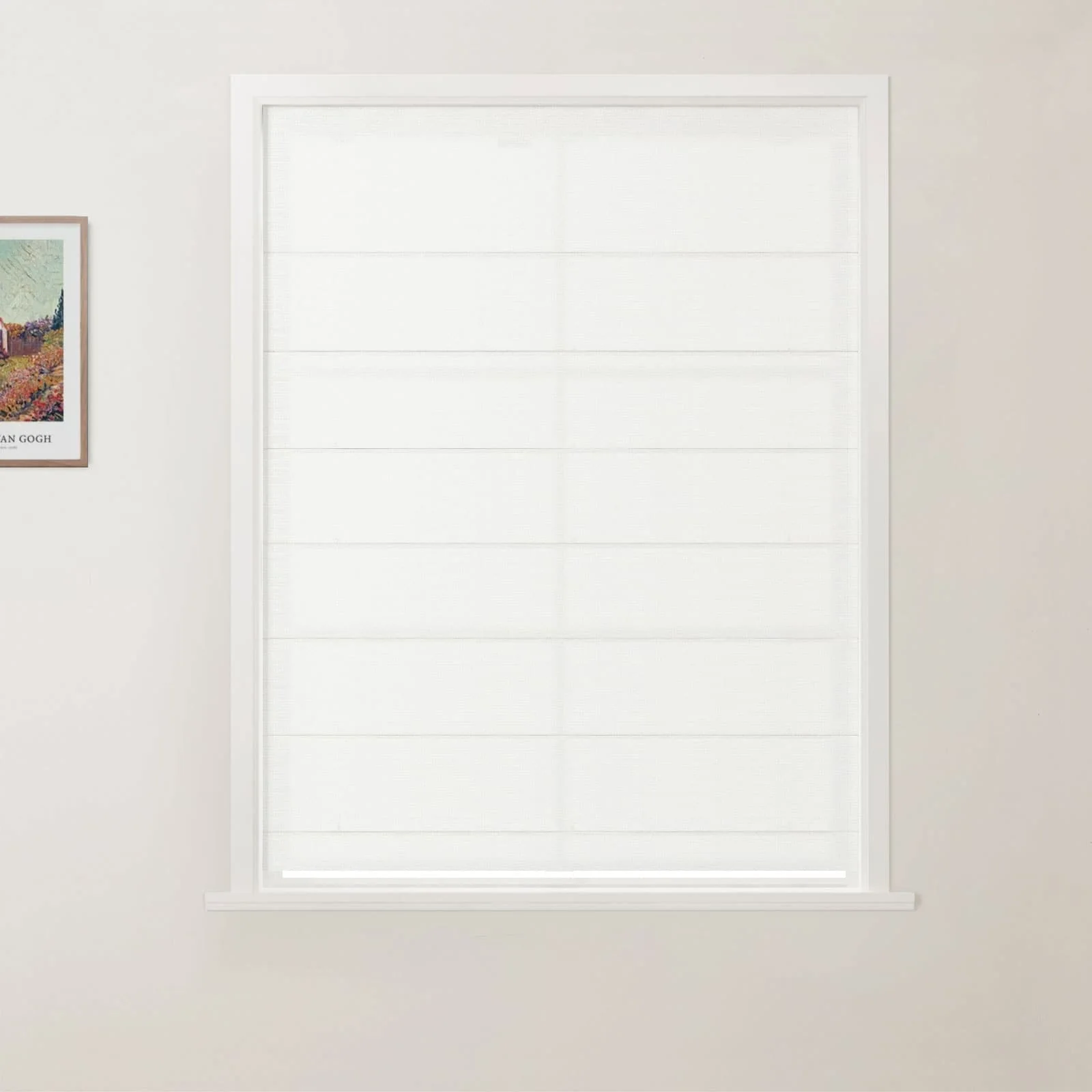 Custom Flat Fold Roman Shade Cordless - Image 15