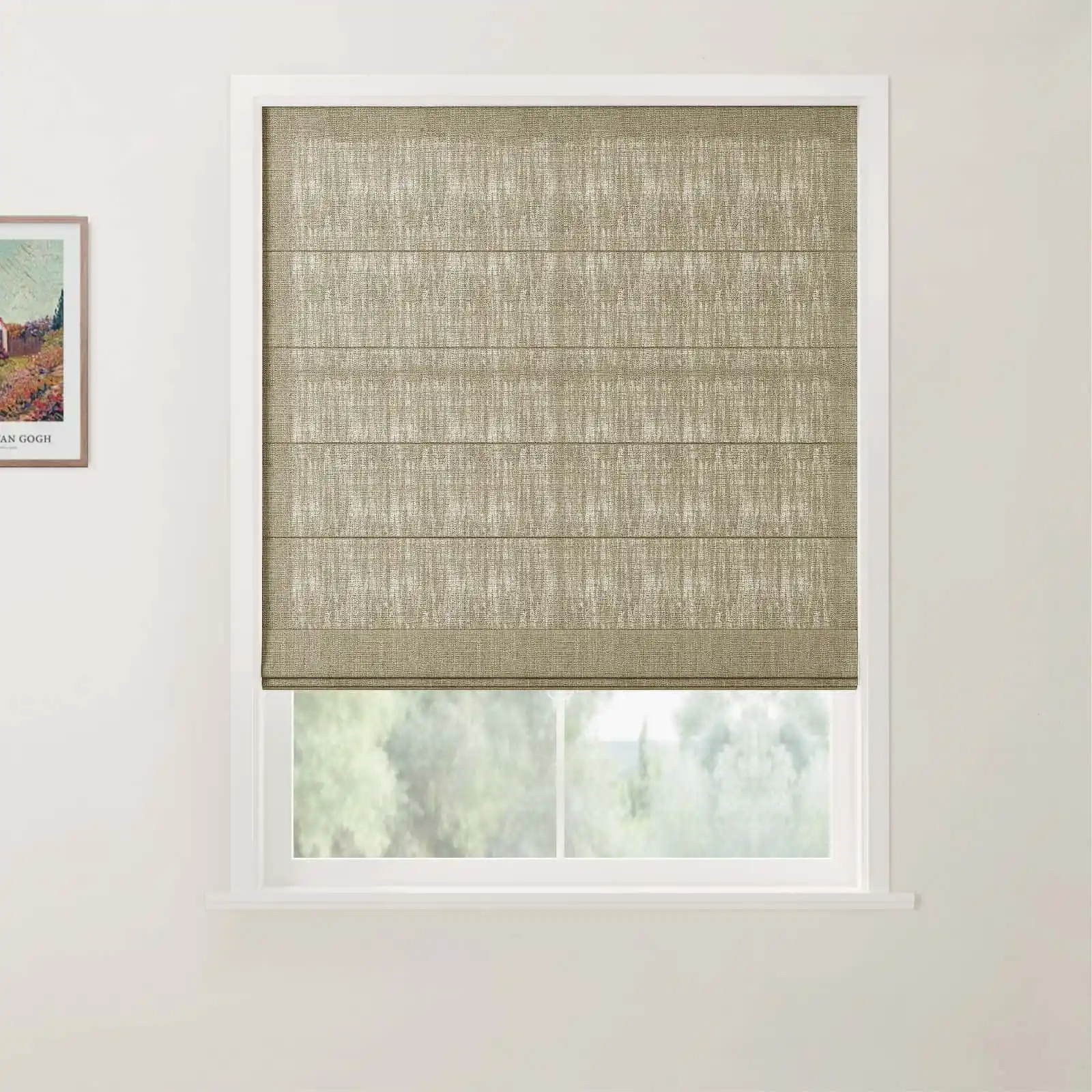 Custom Flat Fold Roman Shade Cordless - Image 26