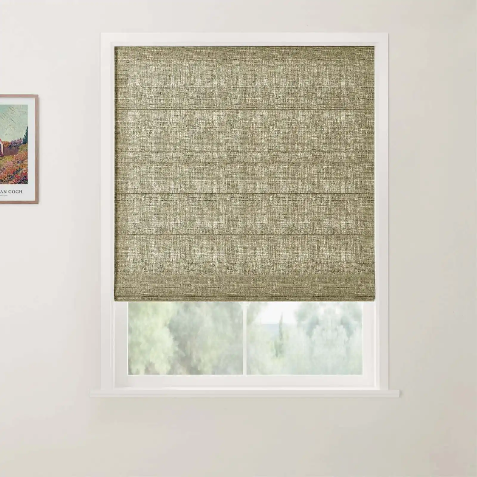 Custom Flat Fold Roman Shade Cordless - Image 27