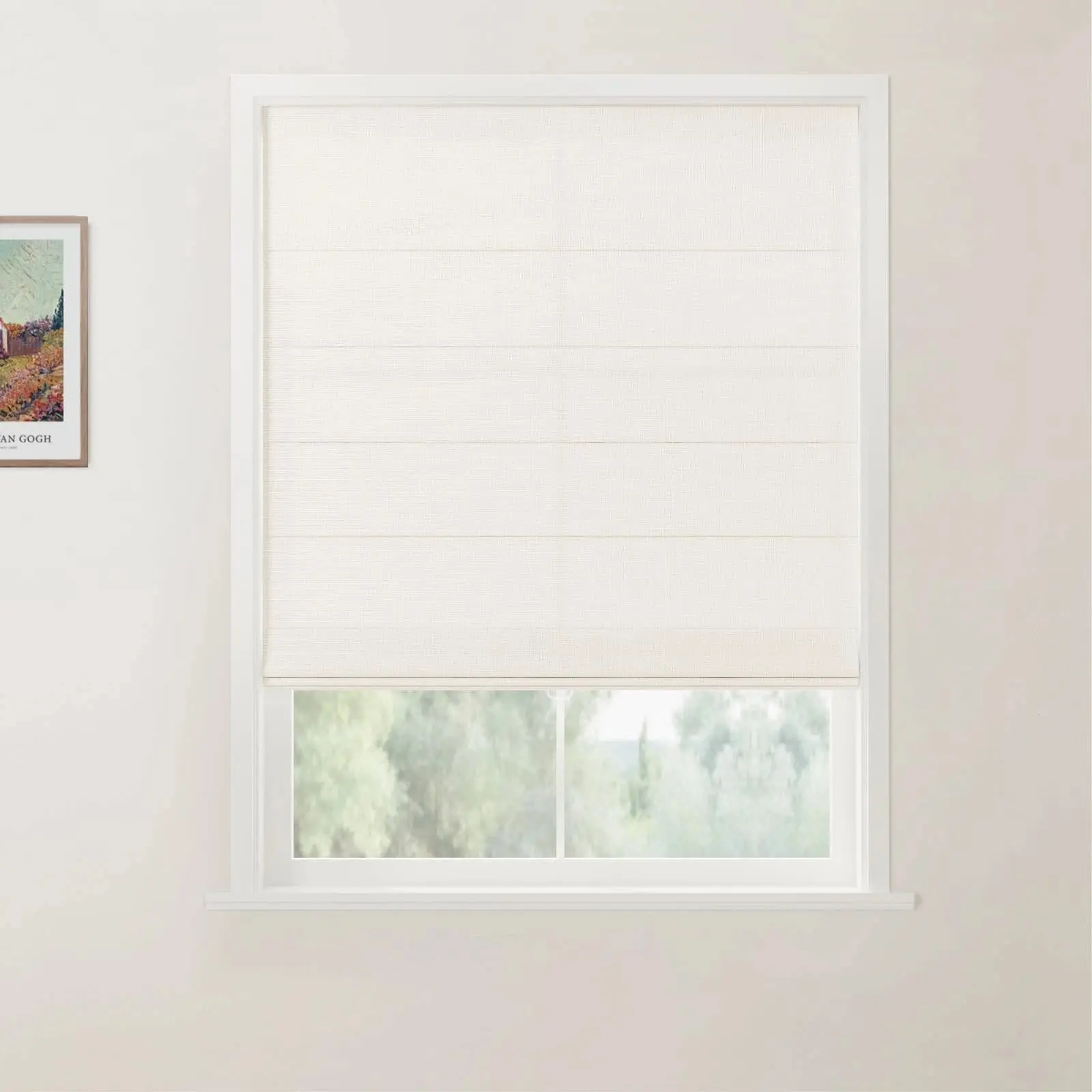 Custom Flat Fold Roman Shade Cordless - Image 29