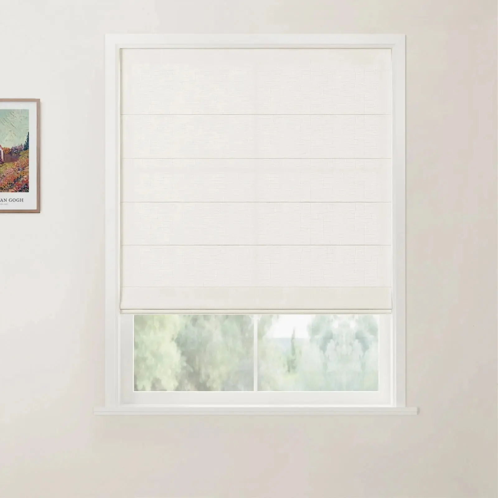 Custom Flat Fold Roman Shade Cordless - Image 31