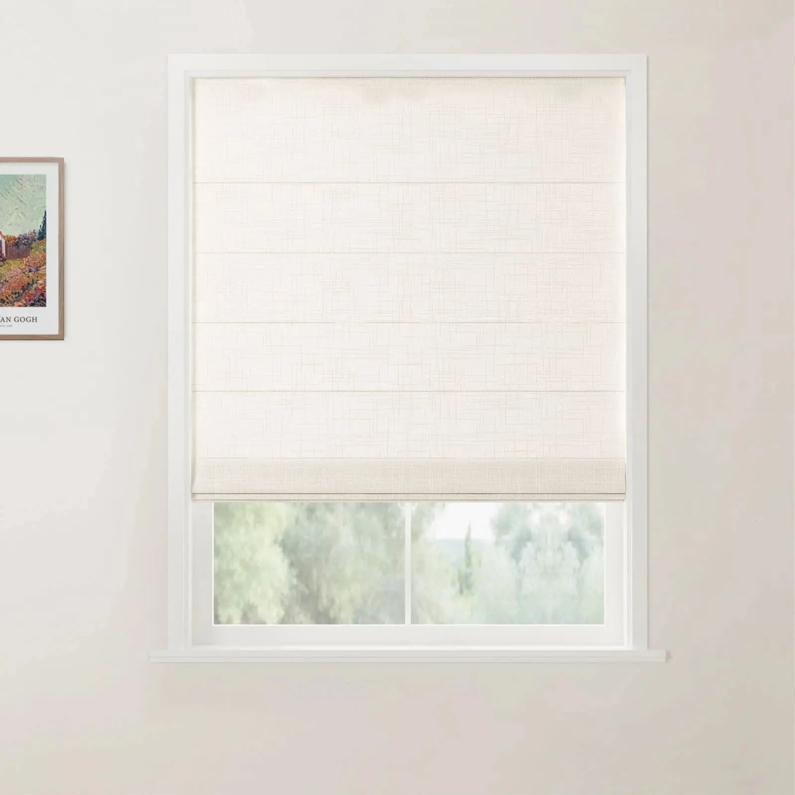 Custom Flat Fold Roman Shade Cordless - Image 32