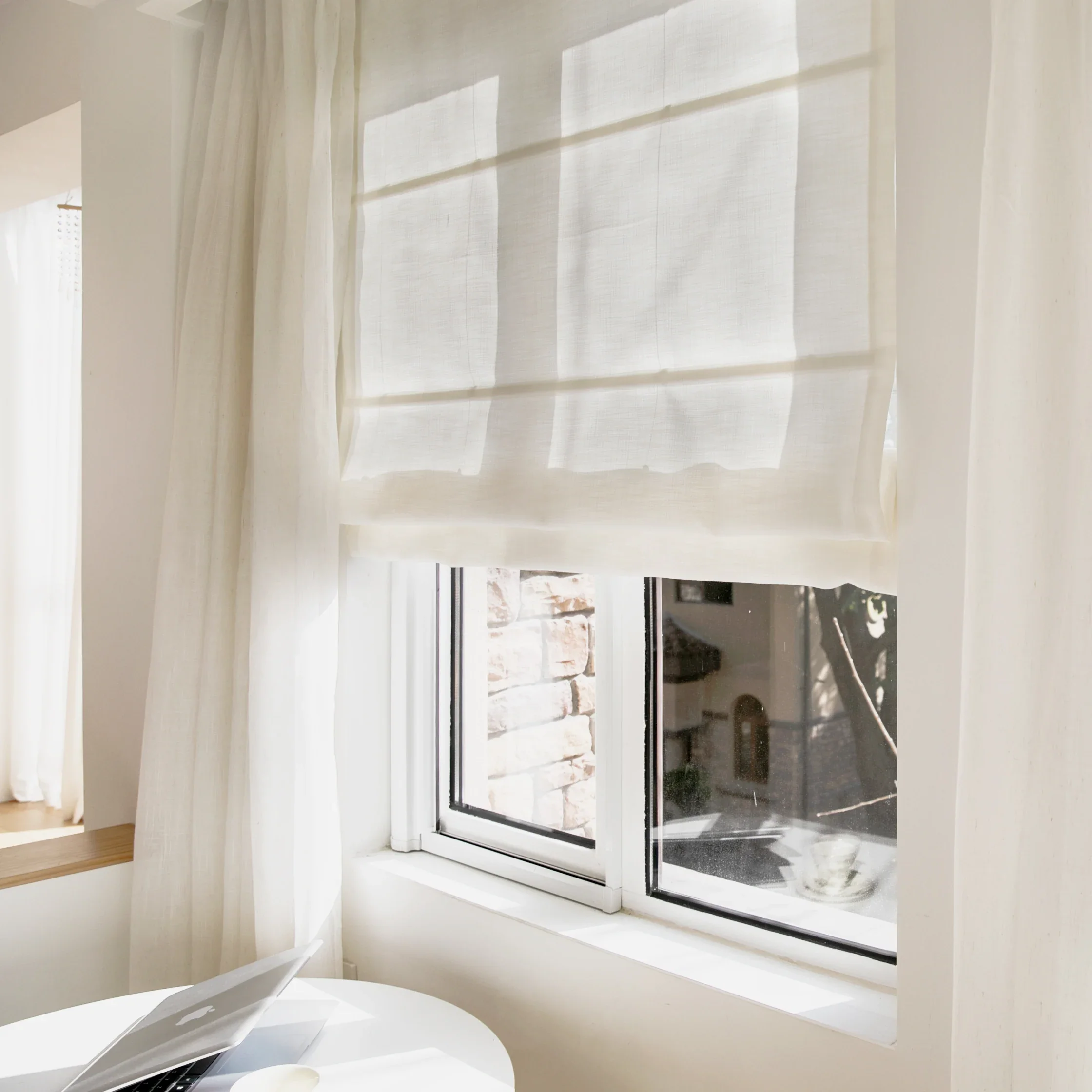 Custom Flat Fold Roman Shade Cordless - Image 35