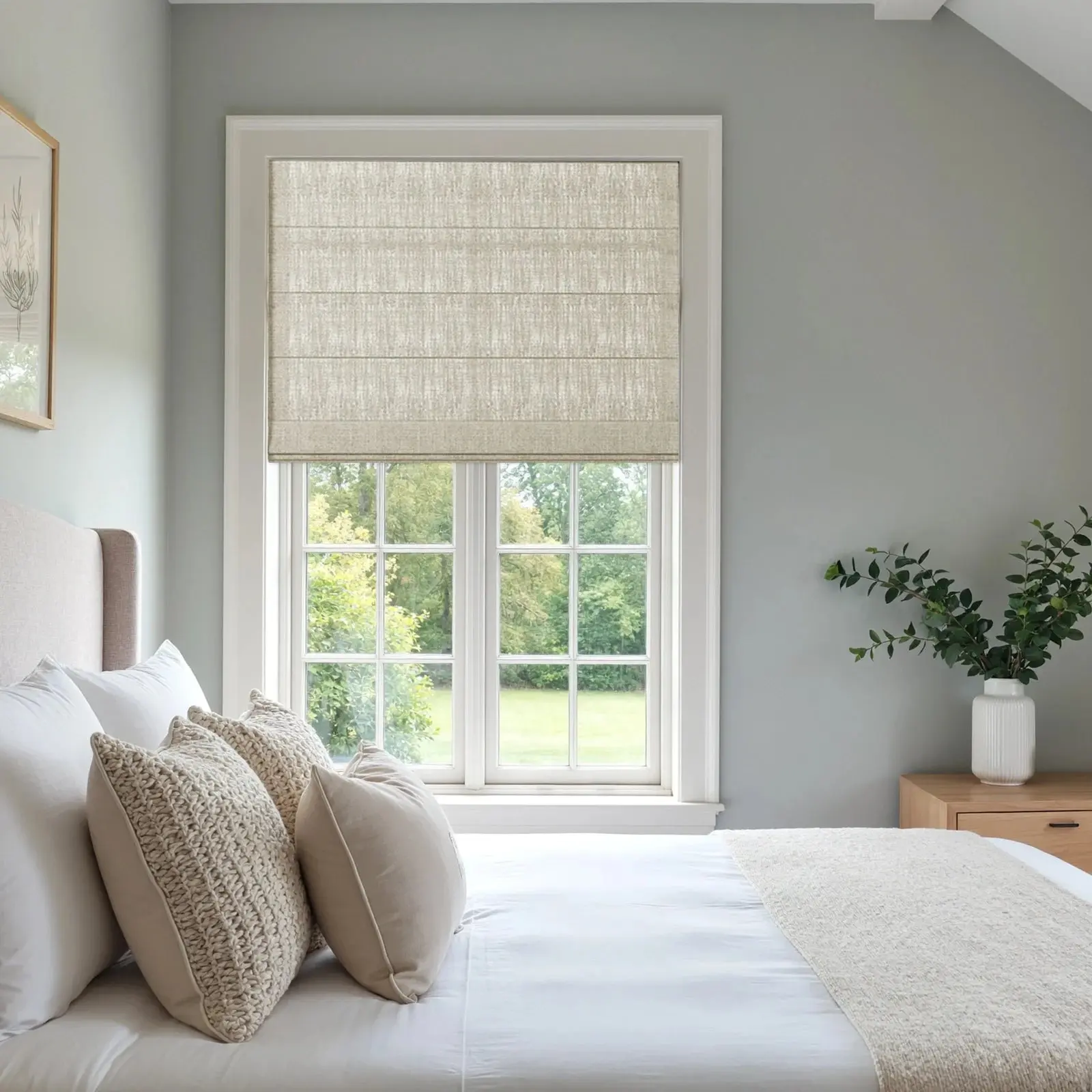 Custom Flat Fold Roman Shade Cordless - Image 36