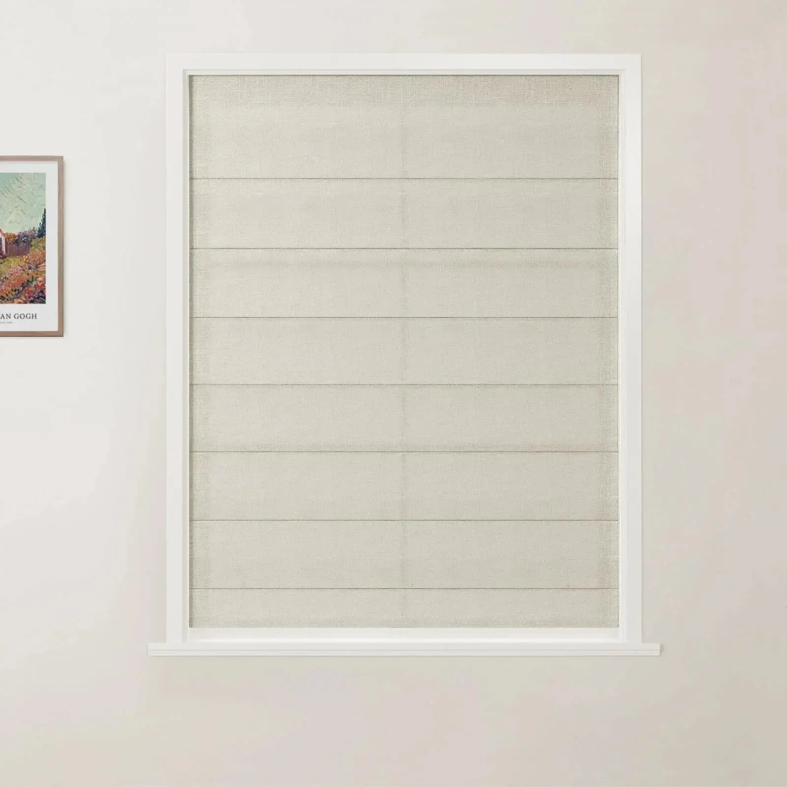 Custom Flat Fold Roman Shade Cordless - Image 40