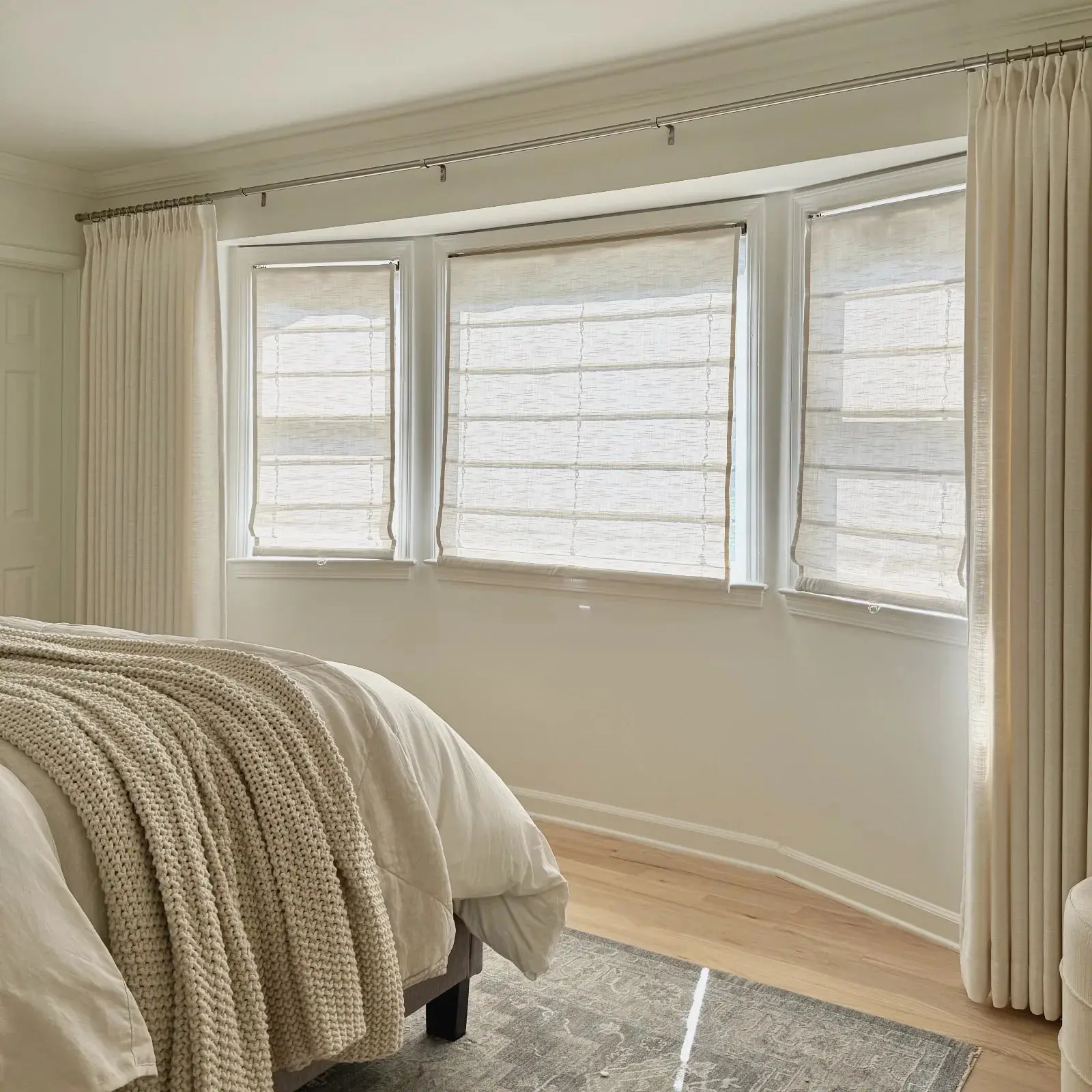 Custom Flat Fold Roman Shade Cordless - Image 3