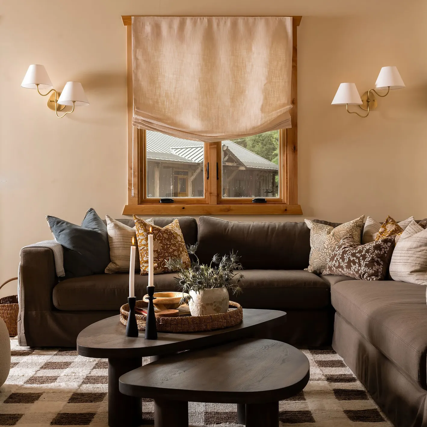 Custom Relaxed Roman Shades Cord Lift - Image 80