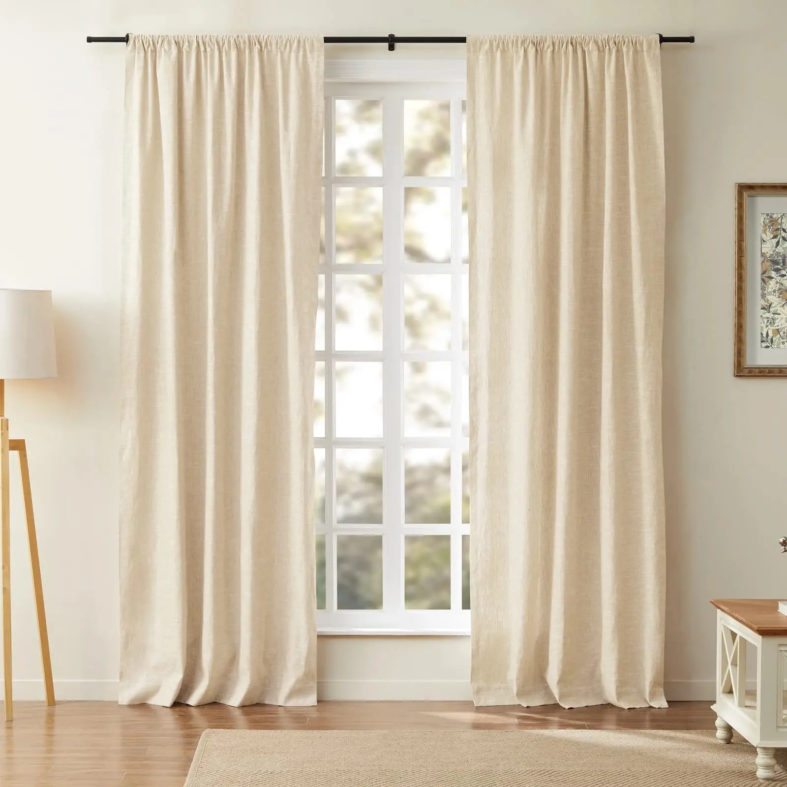 Jawara Luxury Linen Cotton Curtain Soft Top - Image 19