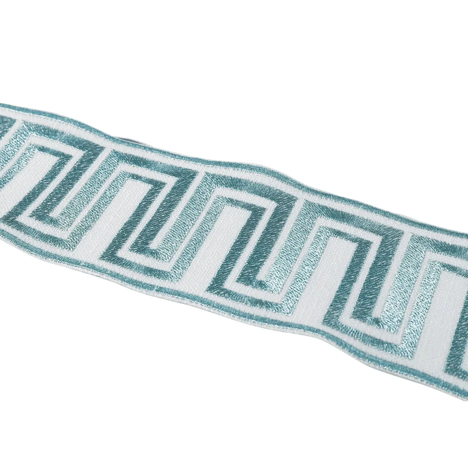 Custom Roman Shade with Trim Border Cordless - Image 34