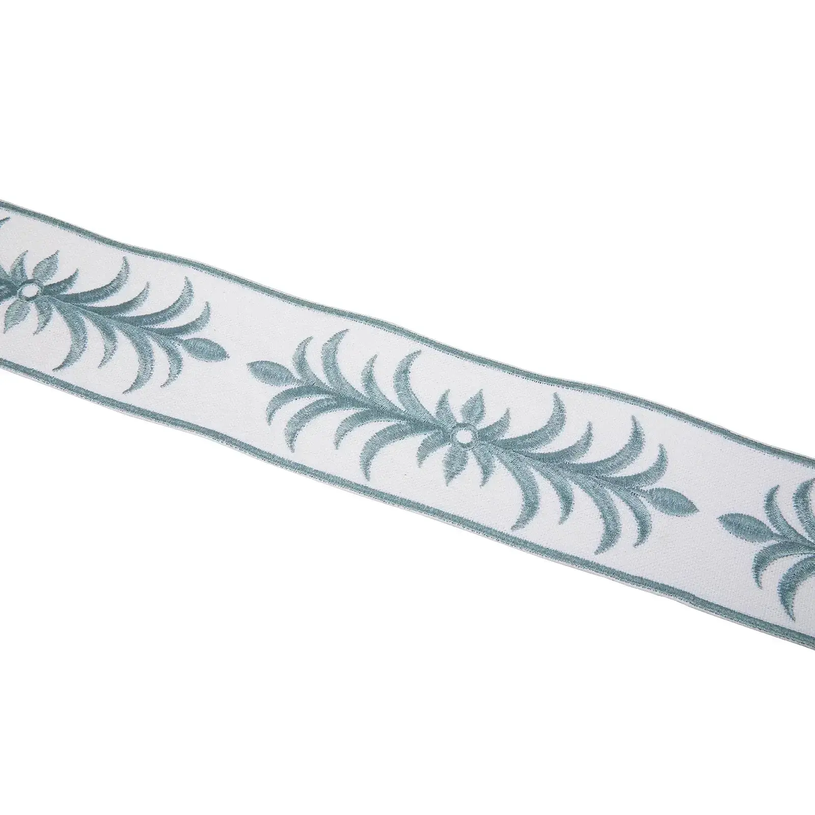 Custom Roman Shade with Trim Border Cordless - Image 53
