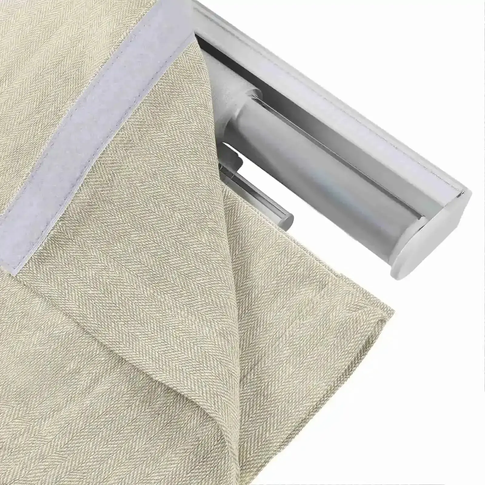 Custom Roman Shade with Trim Border Cordless - Image 58
