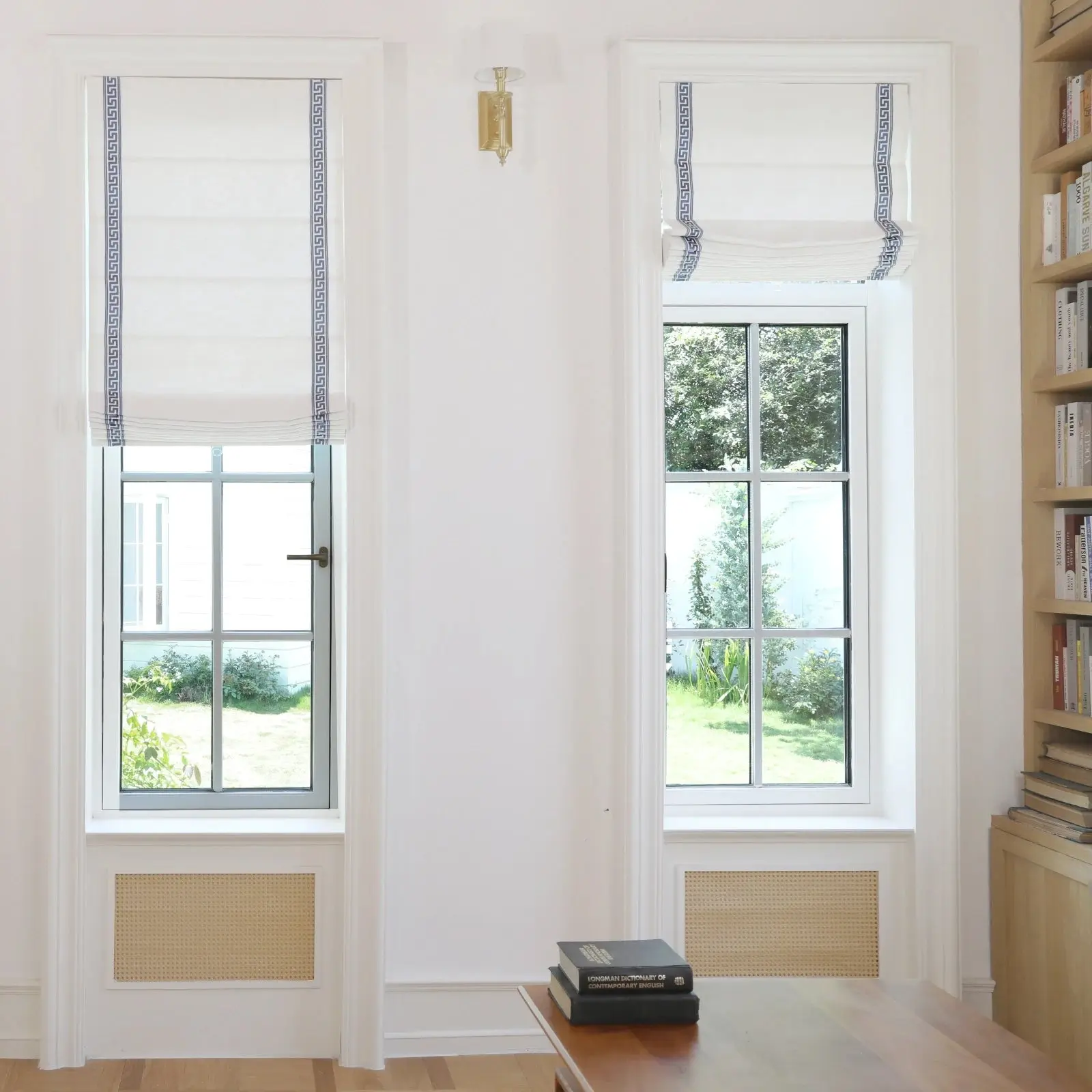 Custom Roman Shade with Trim Border Cordless - Image 73