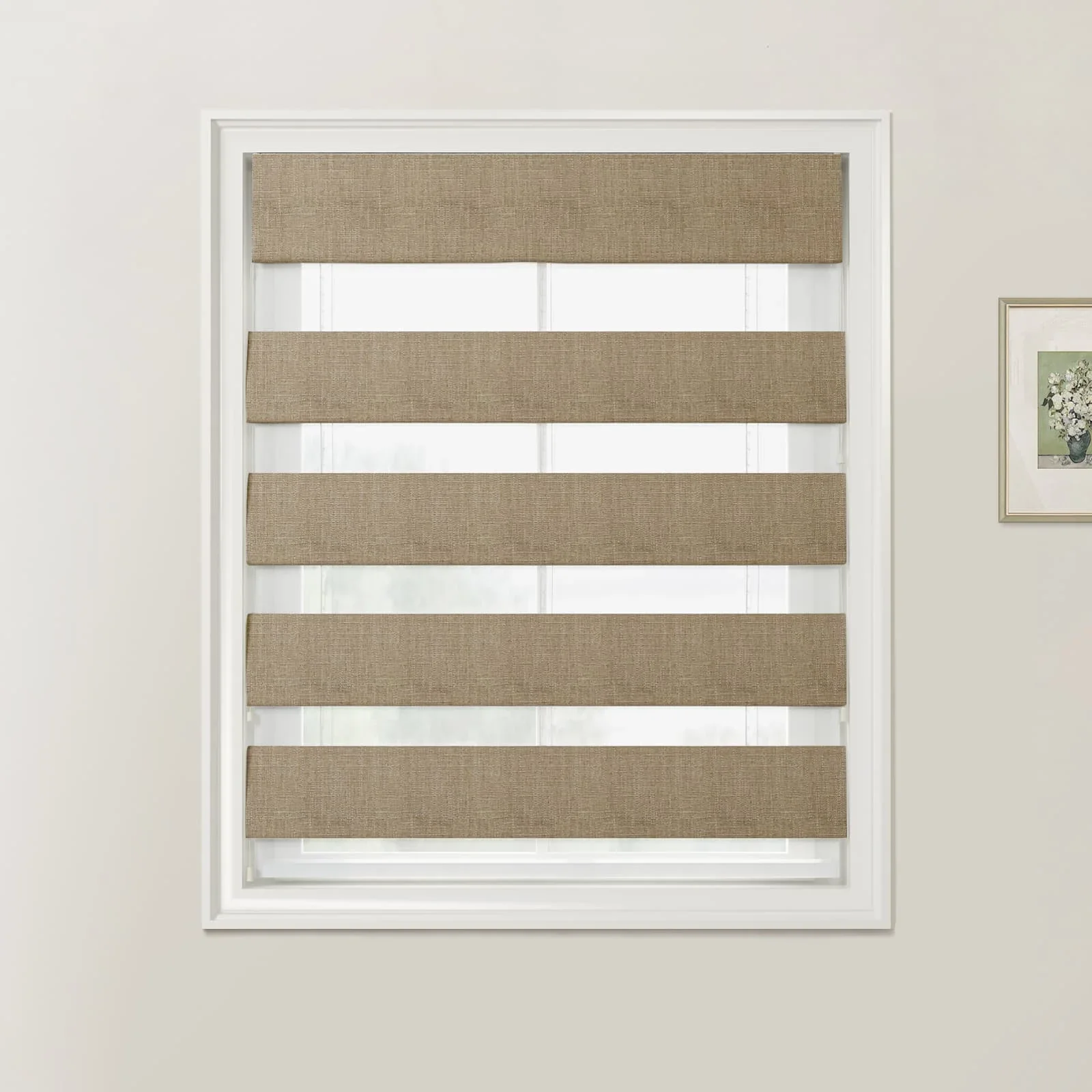 Custom Zebra Roman Blind Cord Lift - Image 28