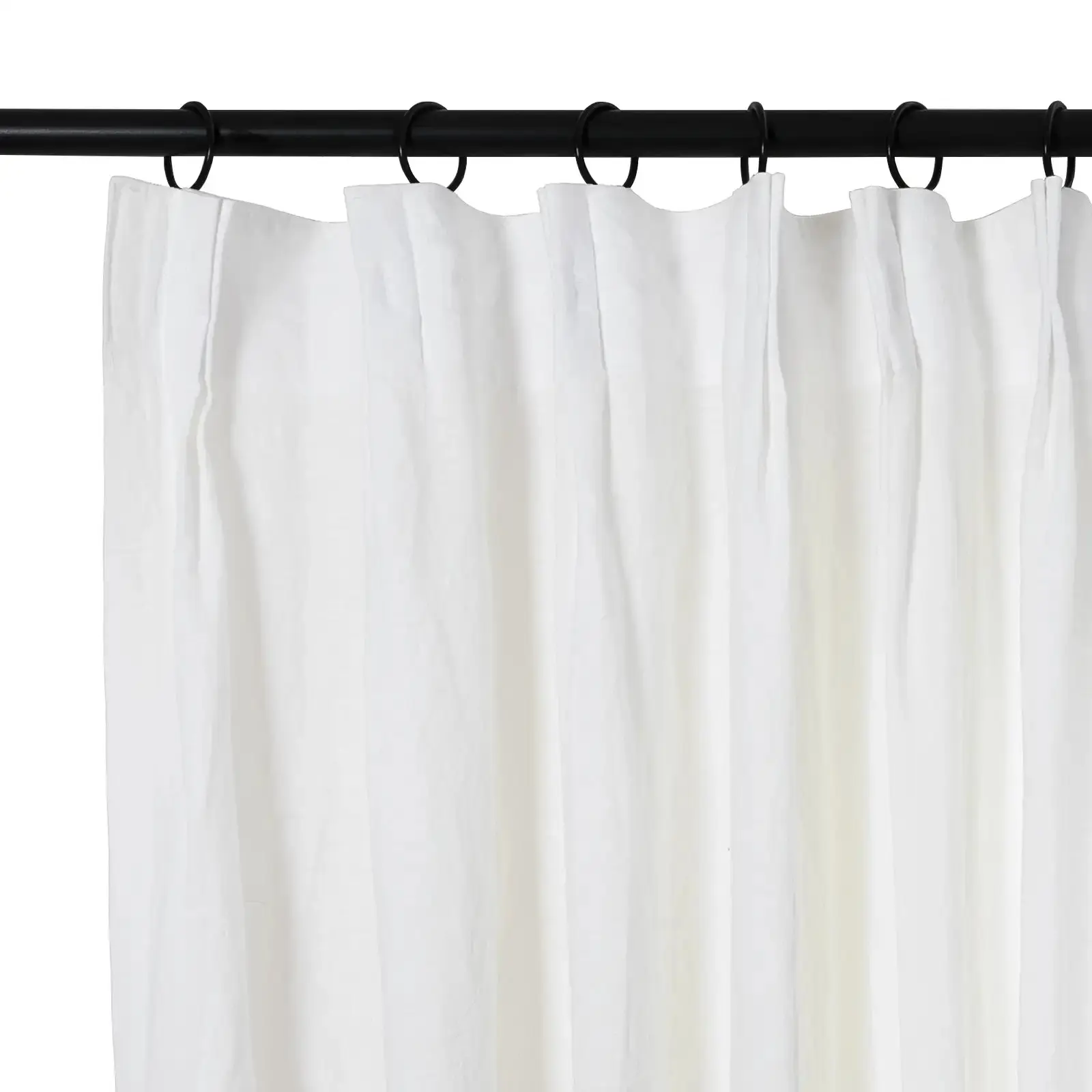 Doris 100% European Flax Linen Curtain Pleated - Image 24