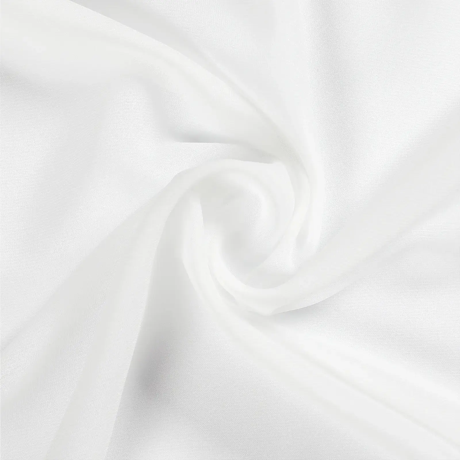 Florida Embossed White Semi Sheer Curtain Pleated - Image 13