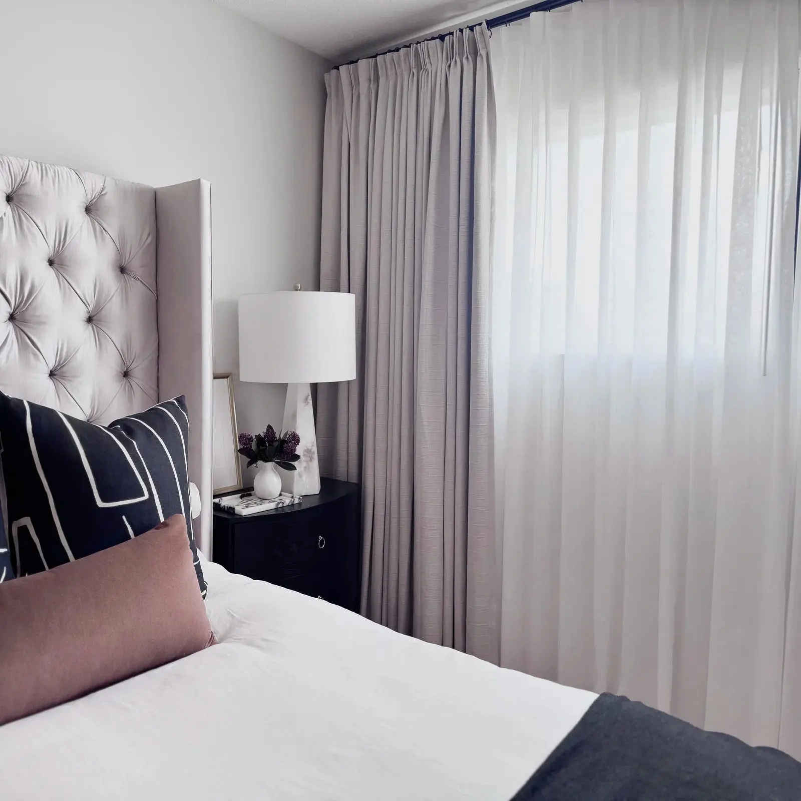 Florida Embossed White Semi Sheer Curtain Pleated - Image 3