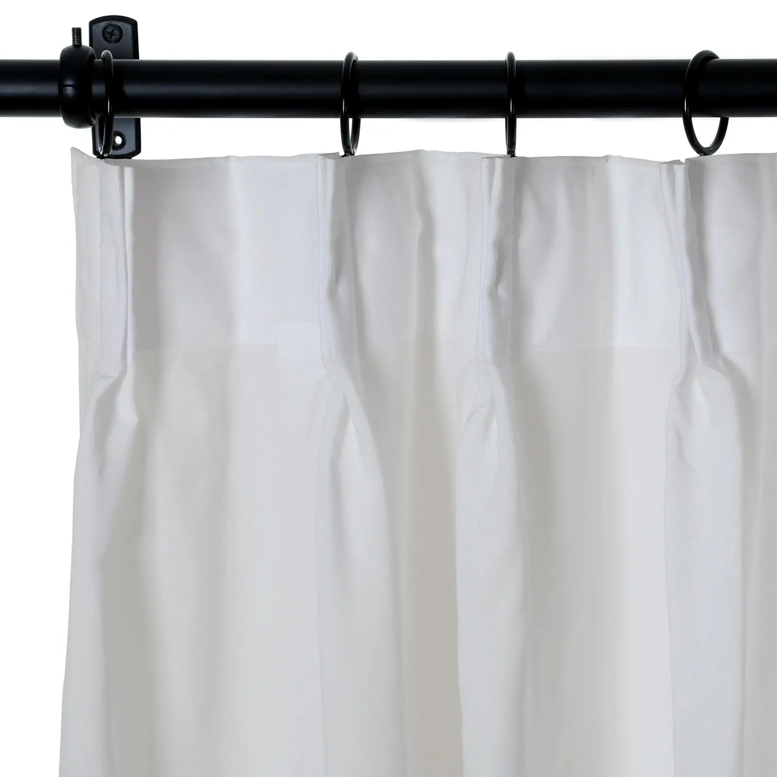 Florida Embossed White Semi Sheer Curtain Pleated - Image 40
