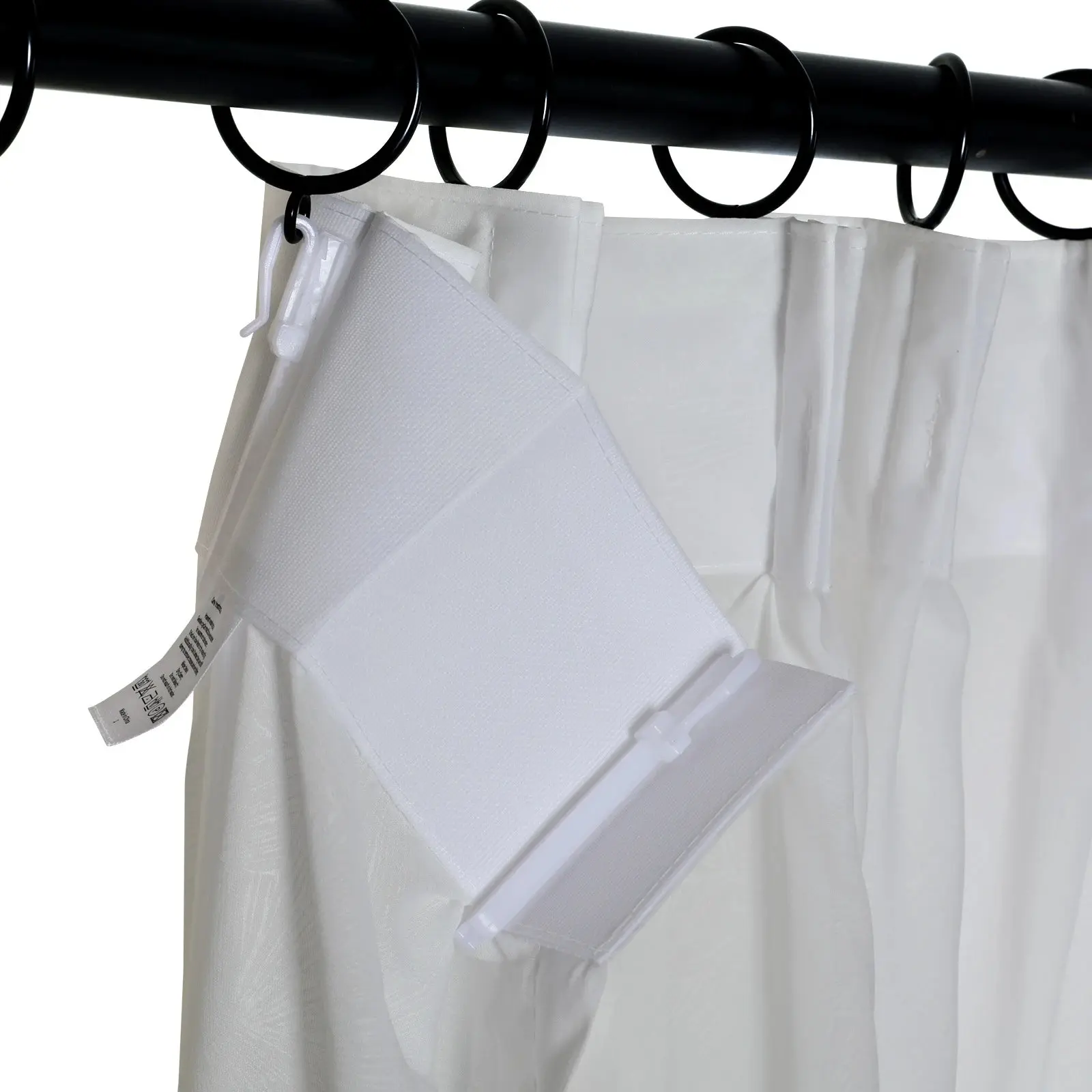 Florida Embossed White Semi Sheer Curtain Pleated - Image 52