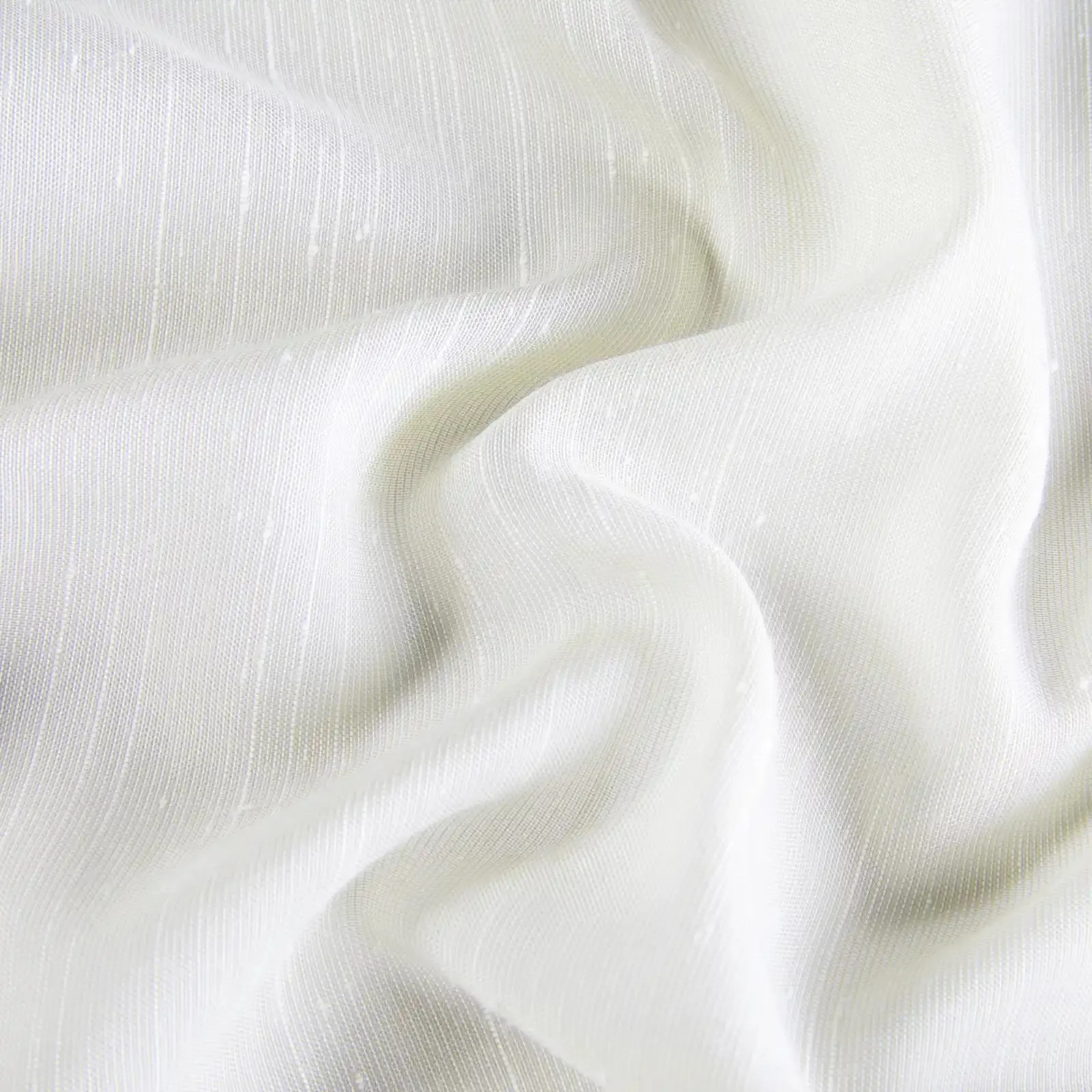 Florida Embossed White Semi Sheer Curtain Pleated - Image 7