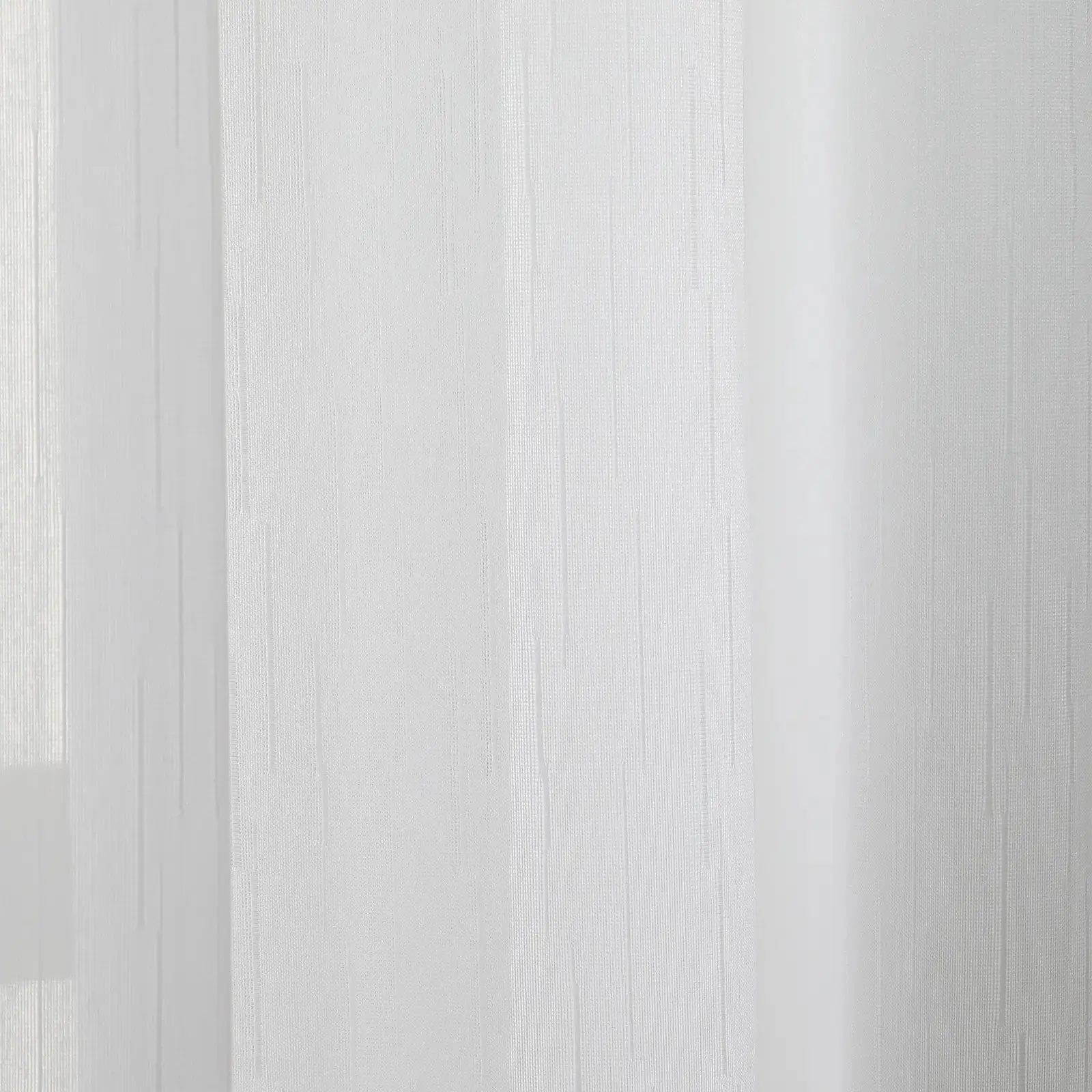 Florida Embossed White Semi Sheer Curtain Pleated - Image 74