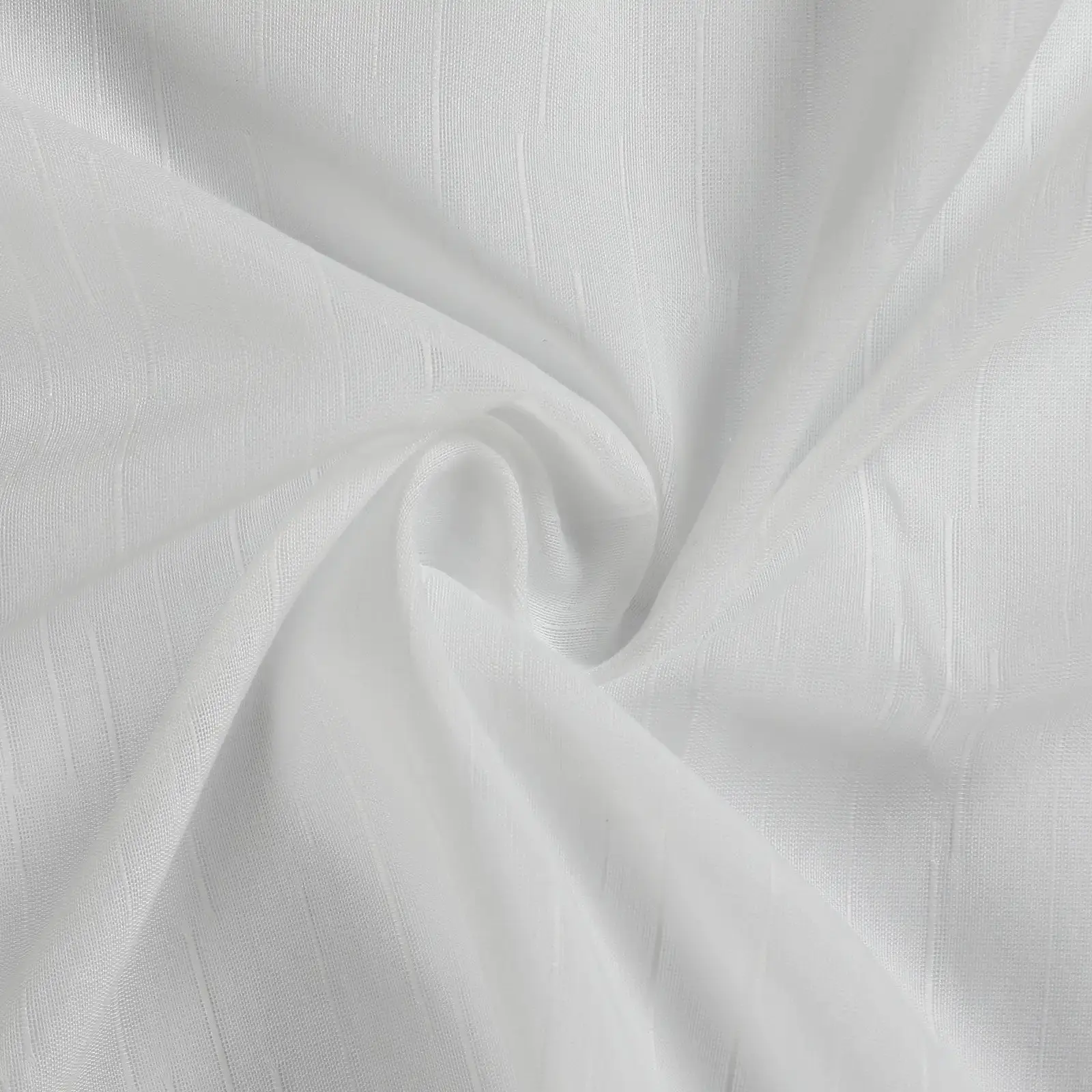 Florida Embossed White Semi Sheer Curtain Pleated - Image 75