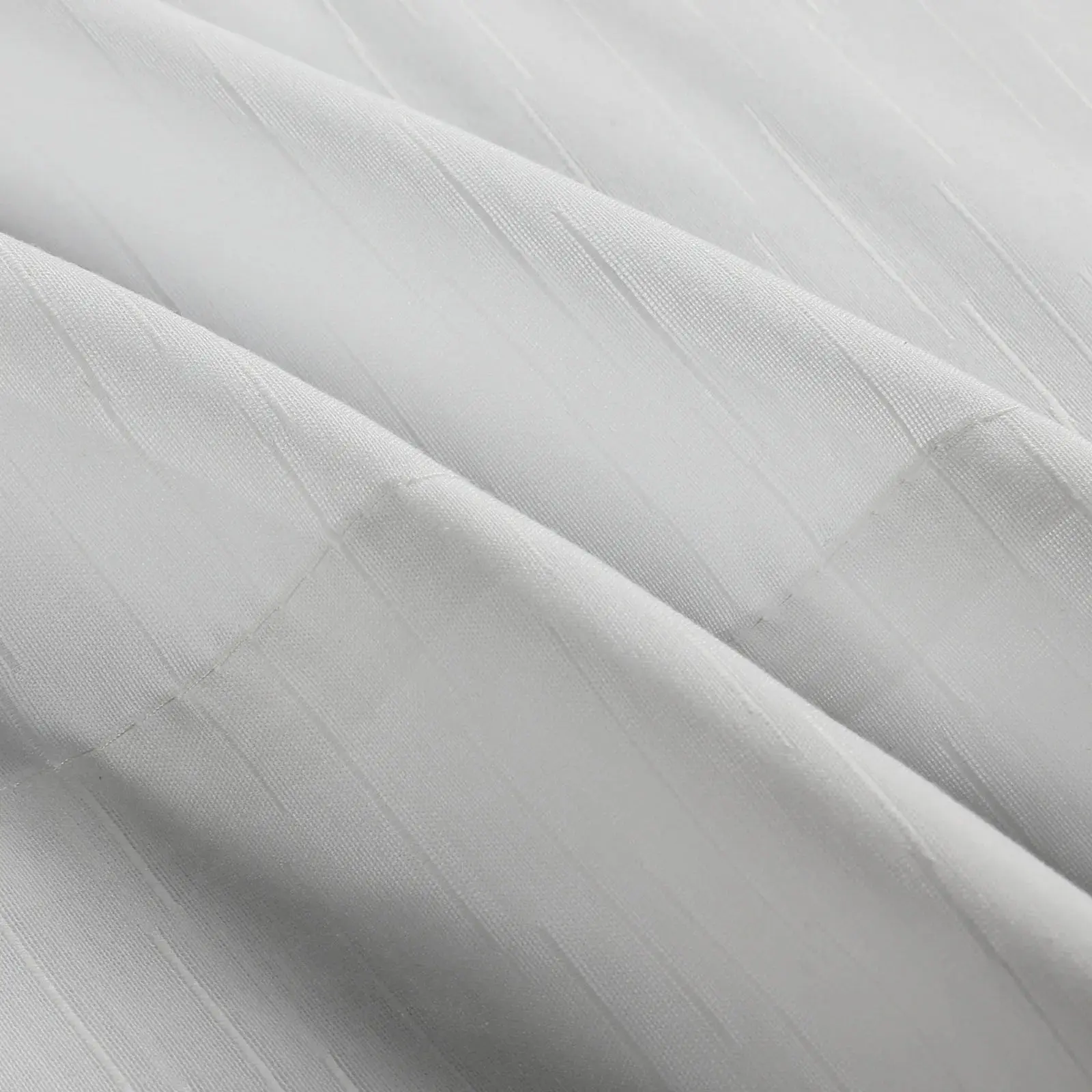 Florida Embossed White Semi Sheer Curtain Pleated - Image 77