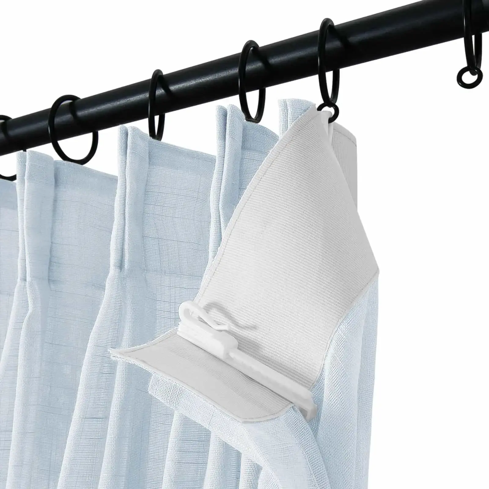 Flynn Airy Lightweight Sheer Curtain Pleated - Image 21