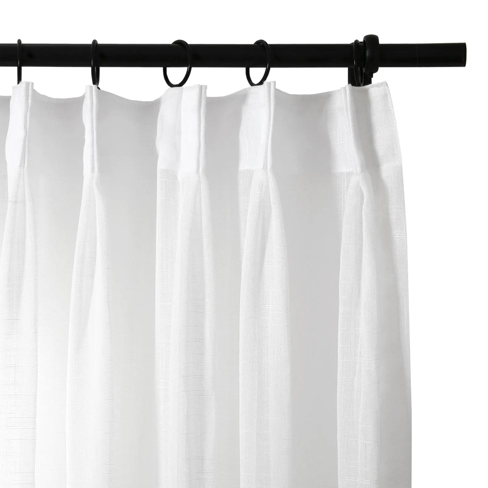 Flynn Airy Lightweight Sheer Curtain Pleated - Image 26