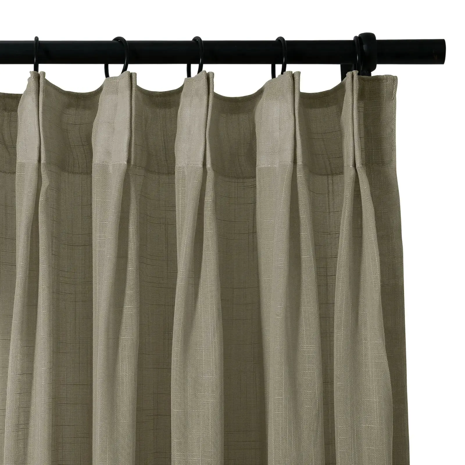 Flynn Airy Lightweight Sheer Curtain Pleated - Image 38