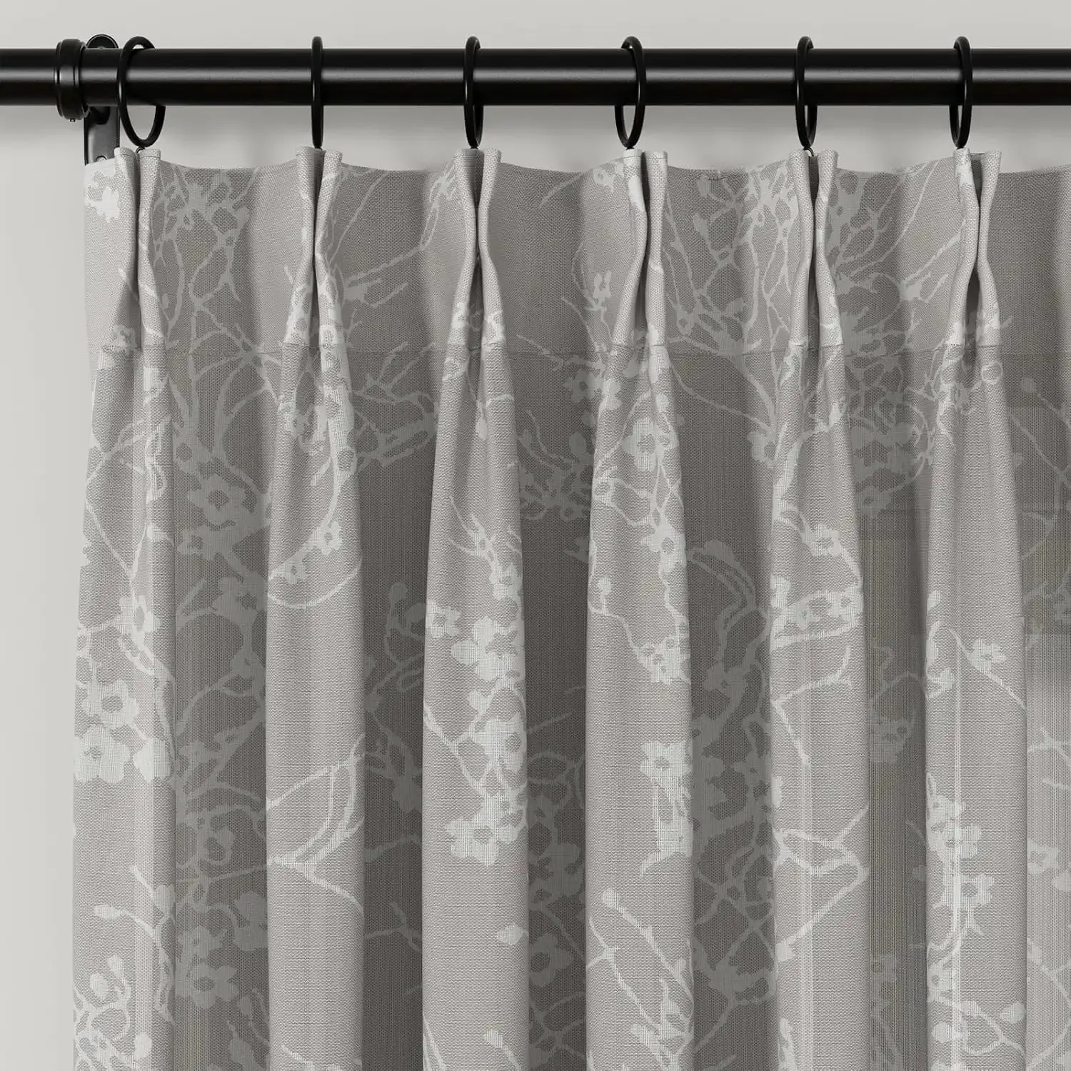 Freya Linen Semi Sheer Jacquard Curtains Pleated - Image 17