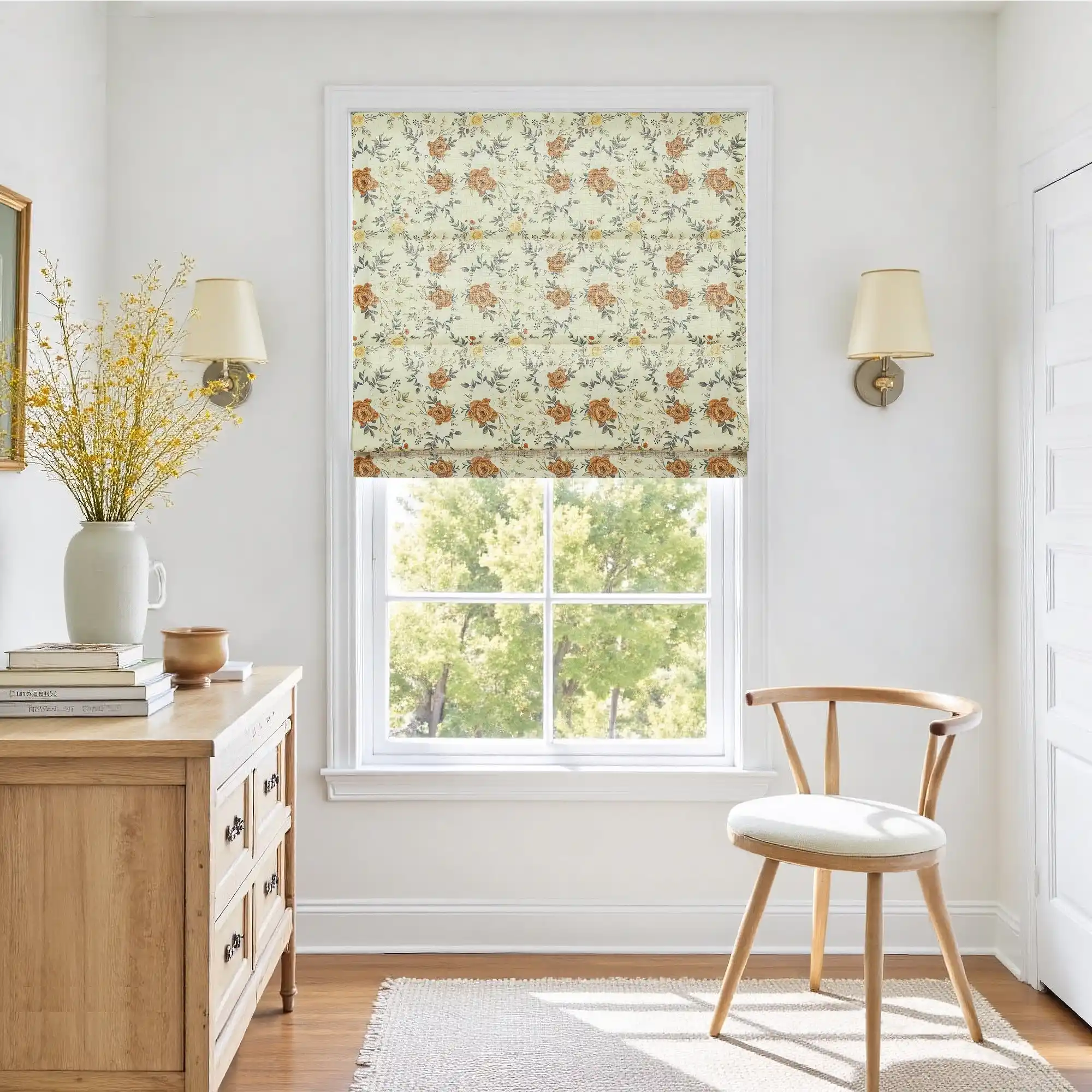 Holly Botanical Boho Roman Shade Cordless - Image 38