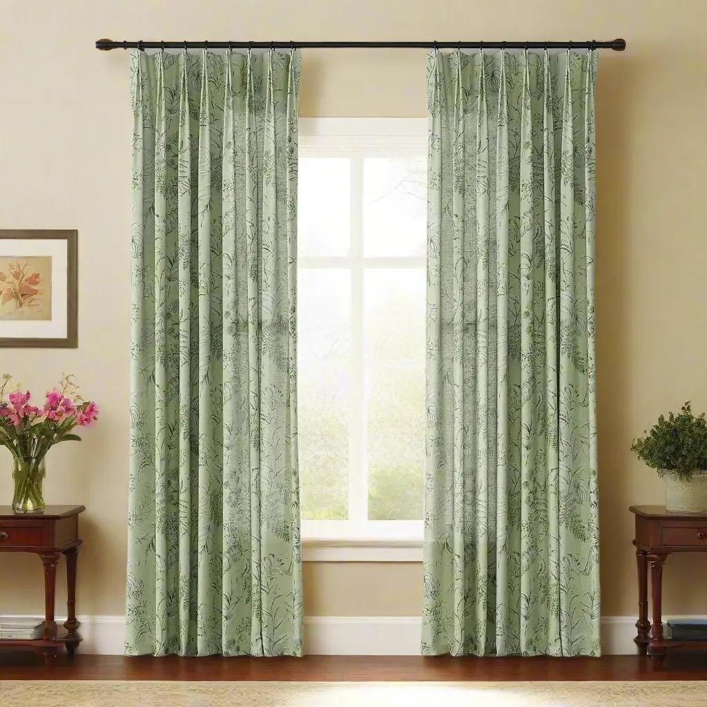 Holly Country Floral Drapery Pleated (102 inches Length Limit) - Image 36