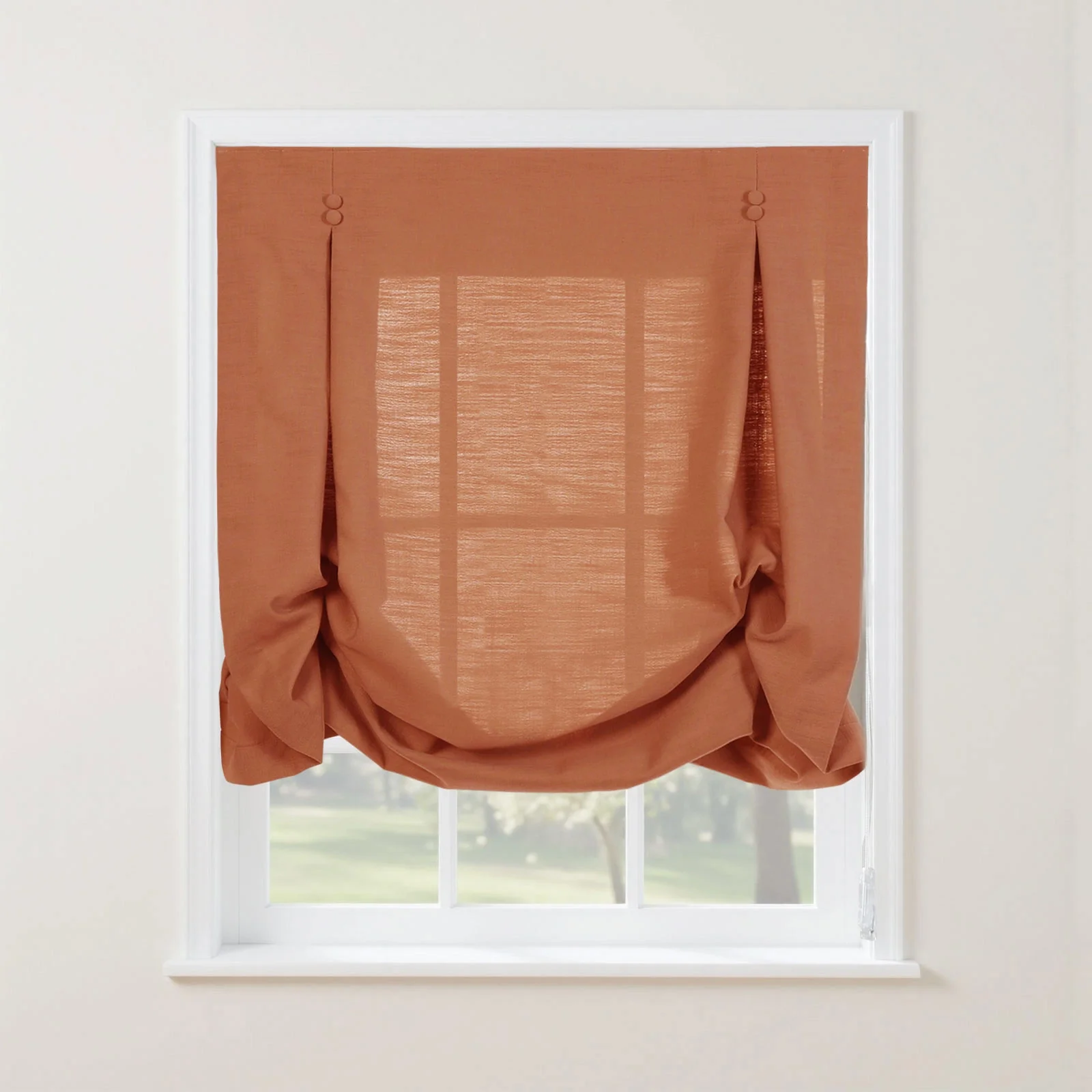 Isabella Cotton Tulip Roman Shade Cord Lift - Image 17