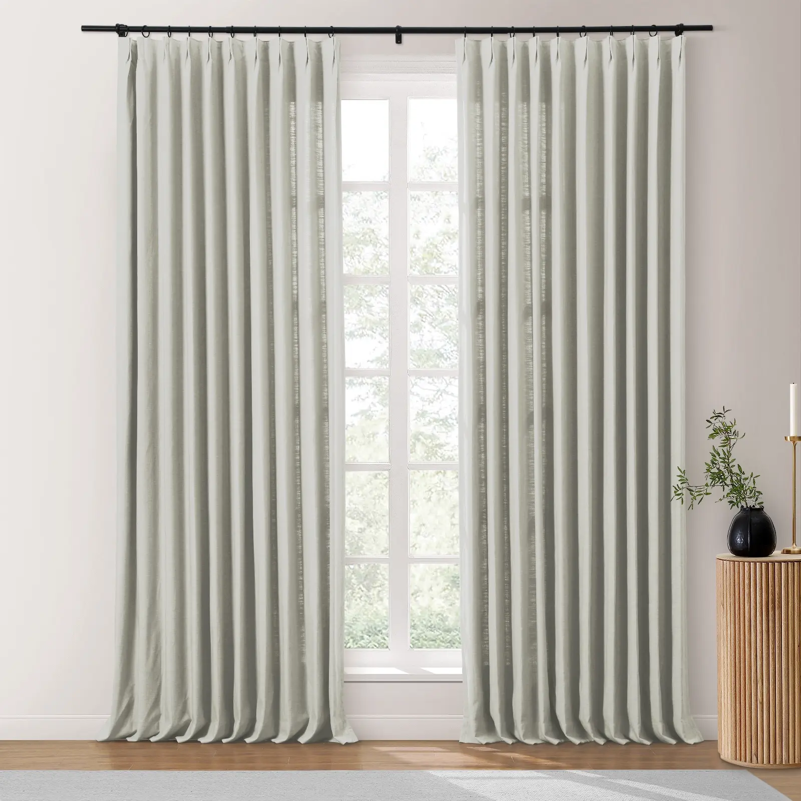 Isabella Heavyweight Cotton Drapery Pleated - Image 45