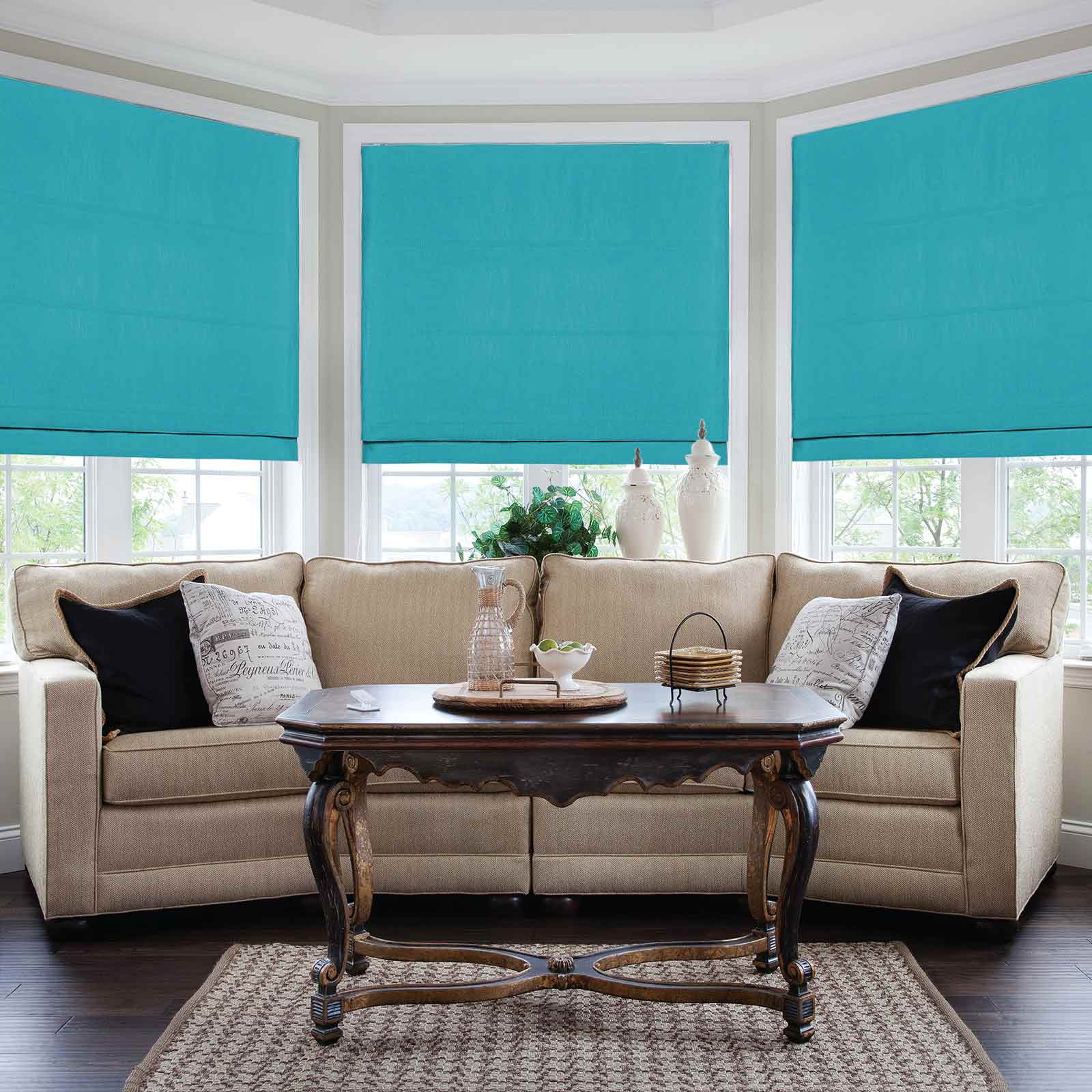 Isabella Cotton Roman Shade Cord Lift - Image 17
