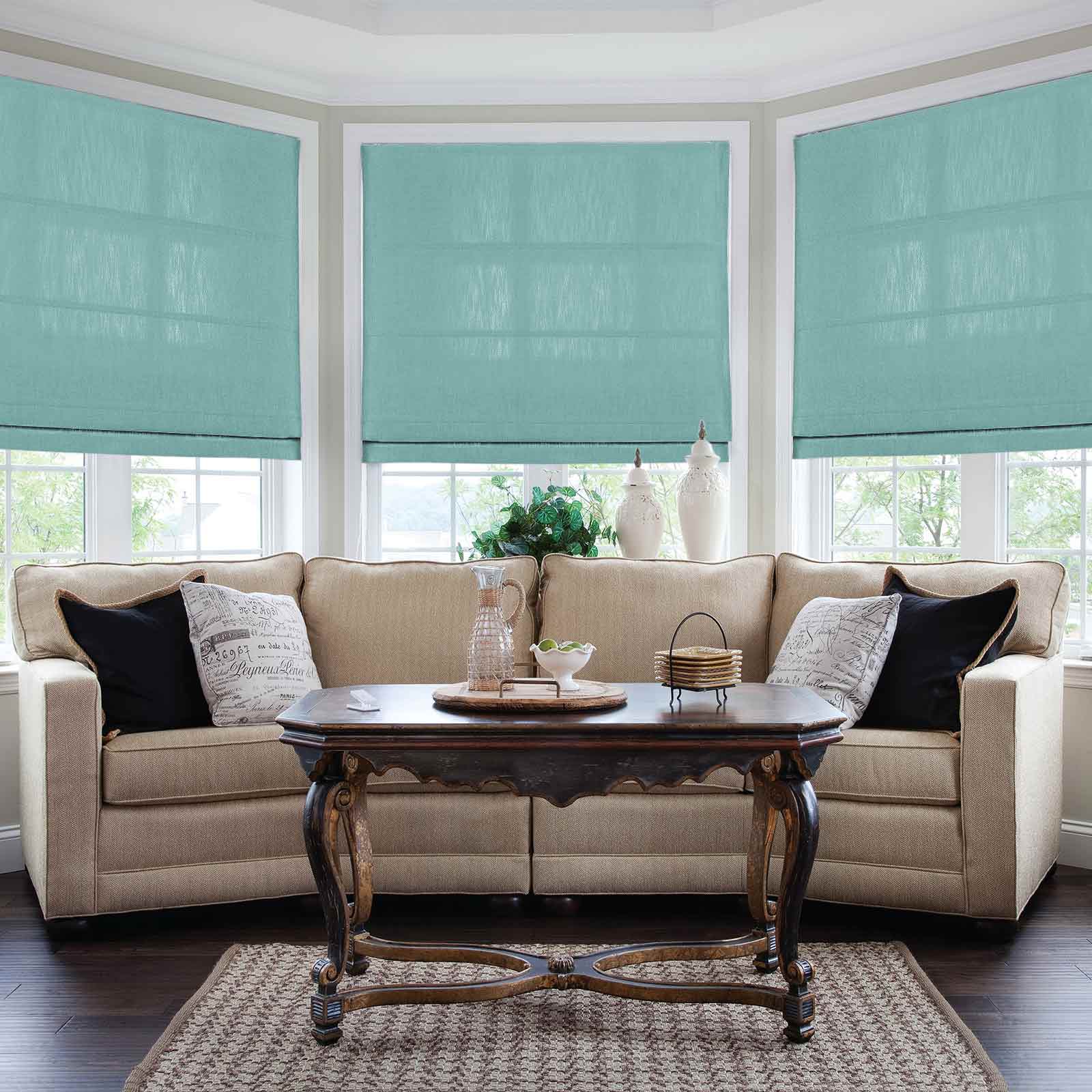 Isabella Cotton Roman Shade Cord Lift - Image 36