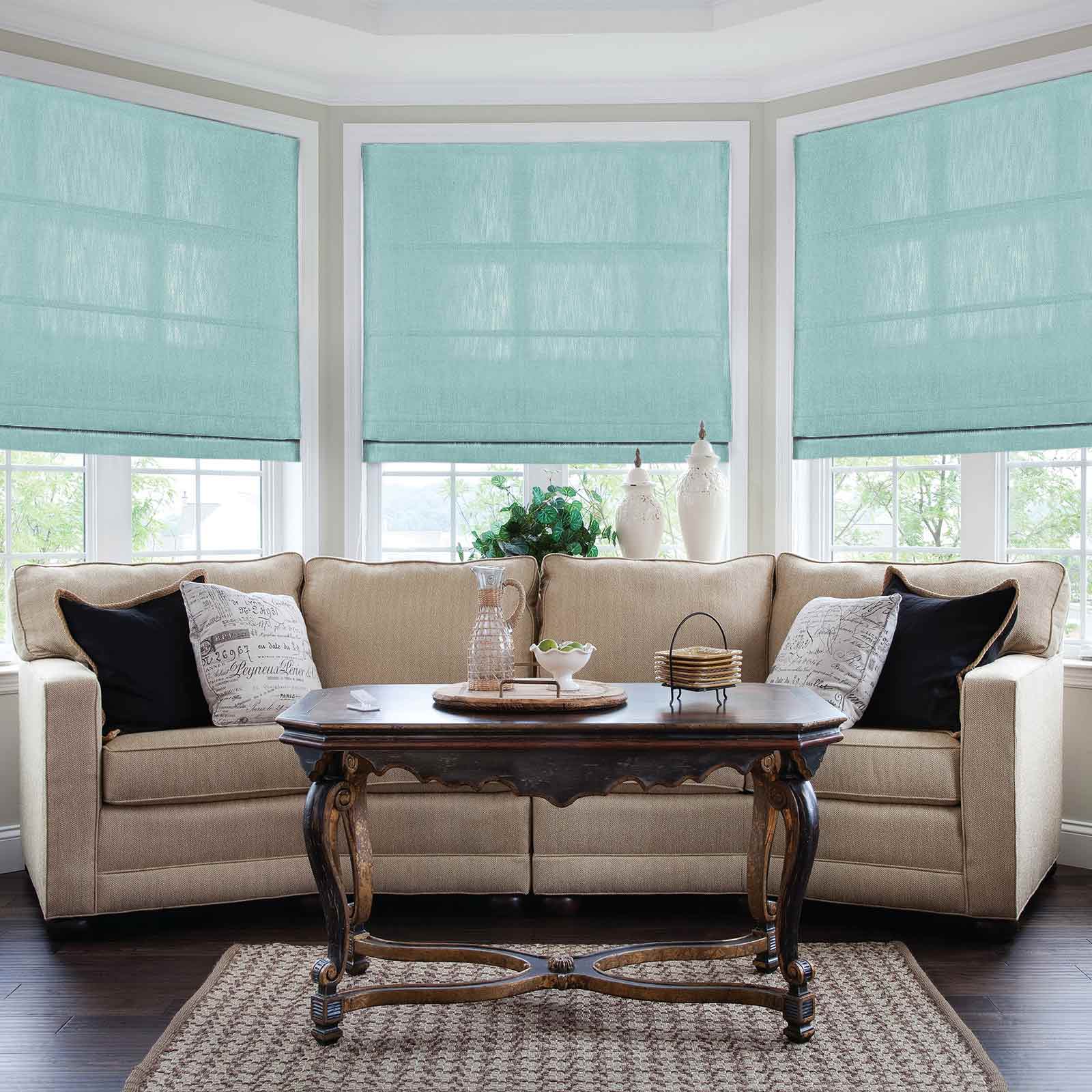 Isabella Cotton Roman Shade Cord Lift - Image 39