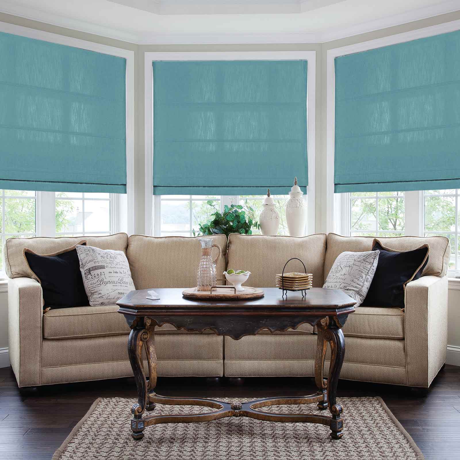 Isabella Cotton Roman Shade Cord Lift - Image 40