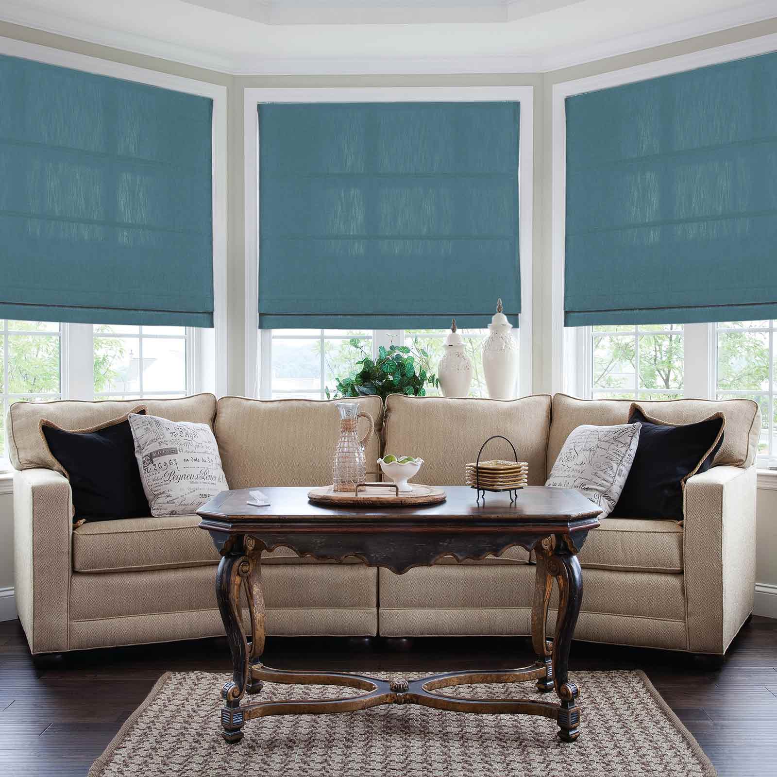 Isabella Cotton Roman Shade Cord Lift - Image 41
