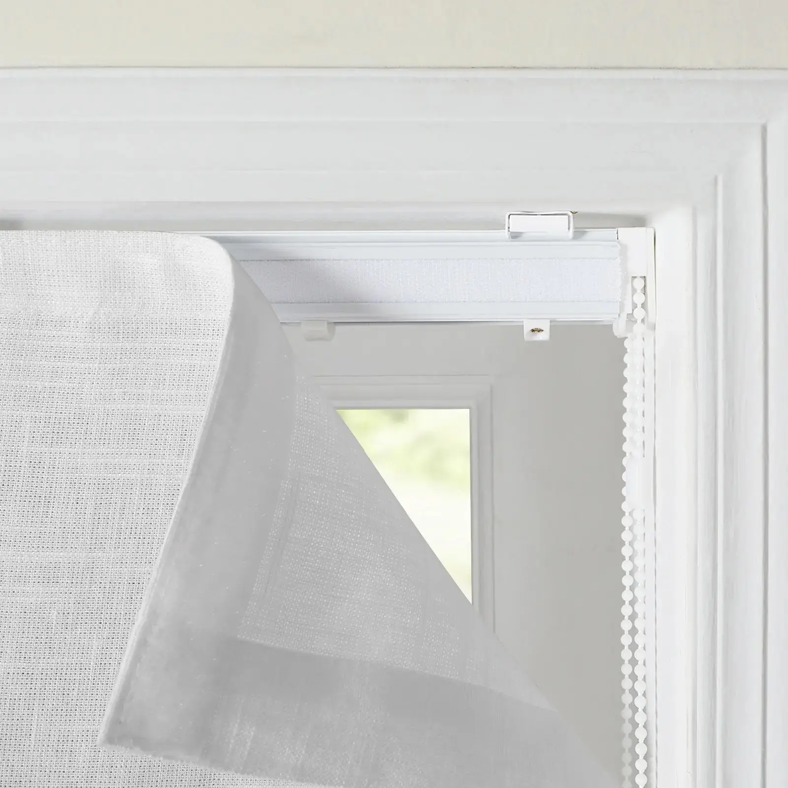 Jawara Linen Cotton Roman Shade Cord Lift - Image 3