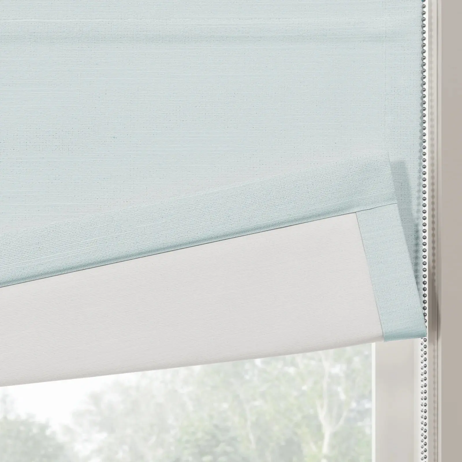 Jawara Linen Cotton Roman Shade Cord Lift - Image 42