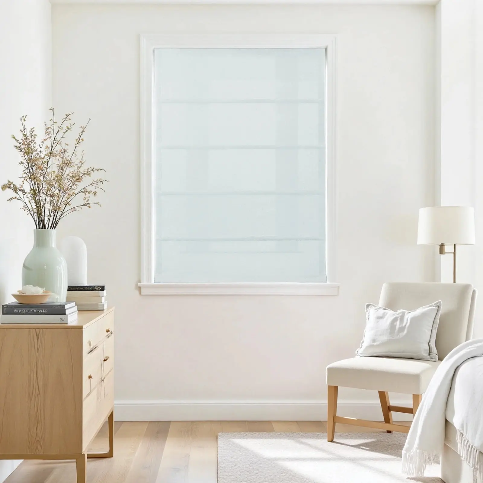 Jawara Linen Cotton Roman Shade Cordless - Image 56