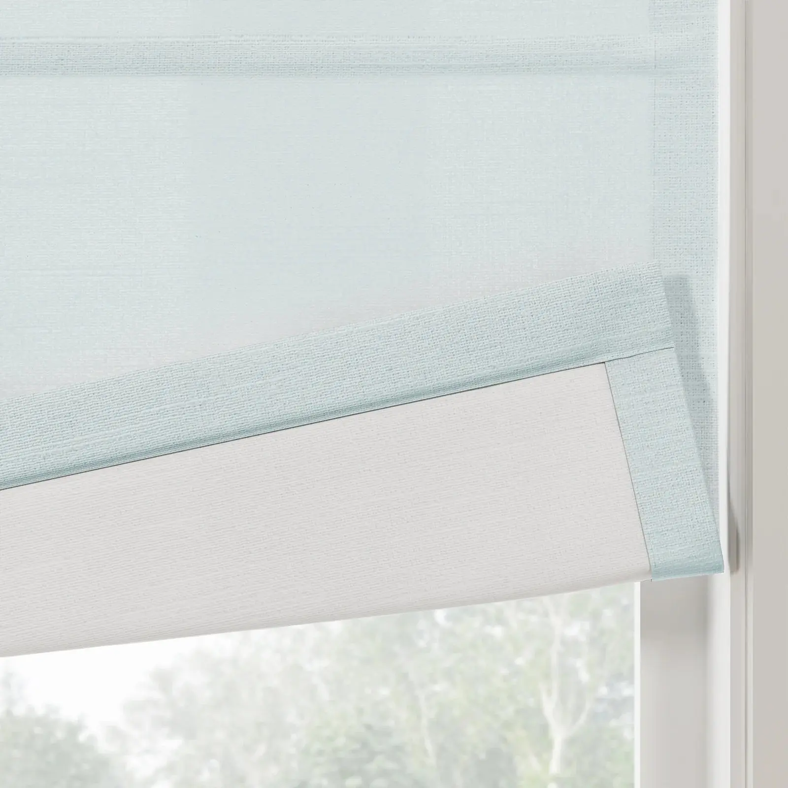 Jawara Linen Cotton Roman Shade Cordless - Image 58