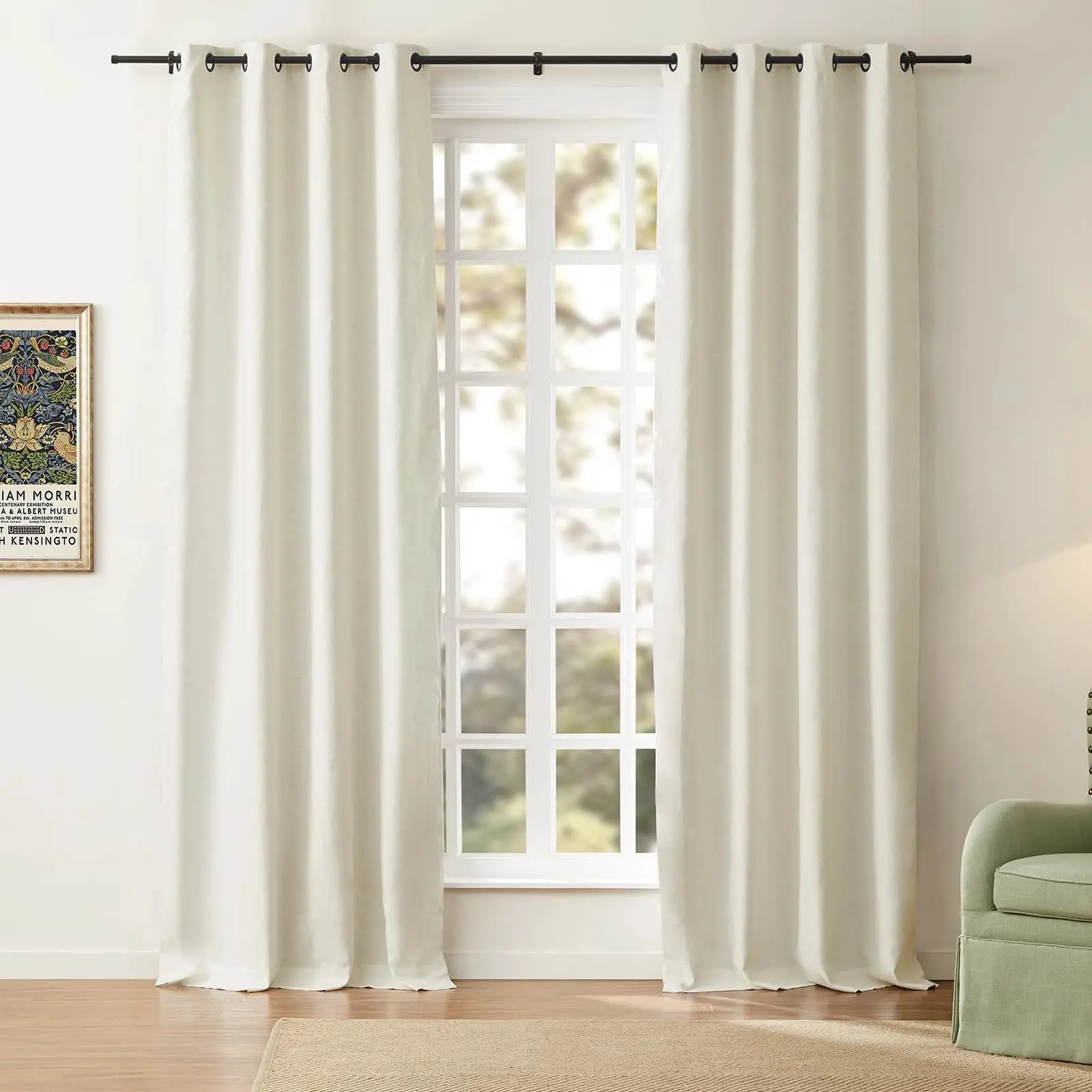 Jawara Luxury Linen Cotton Curtain Grommet - Image 16