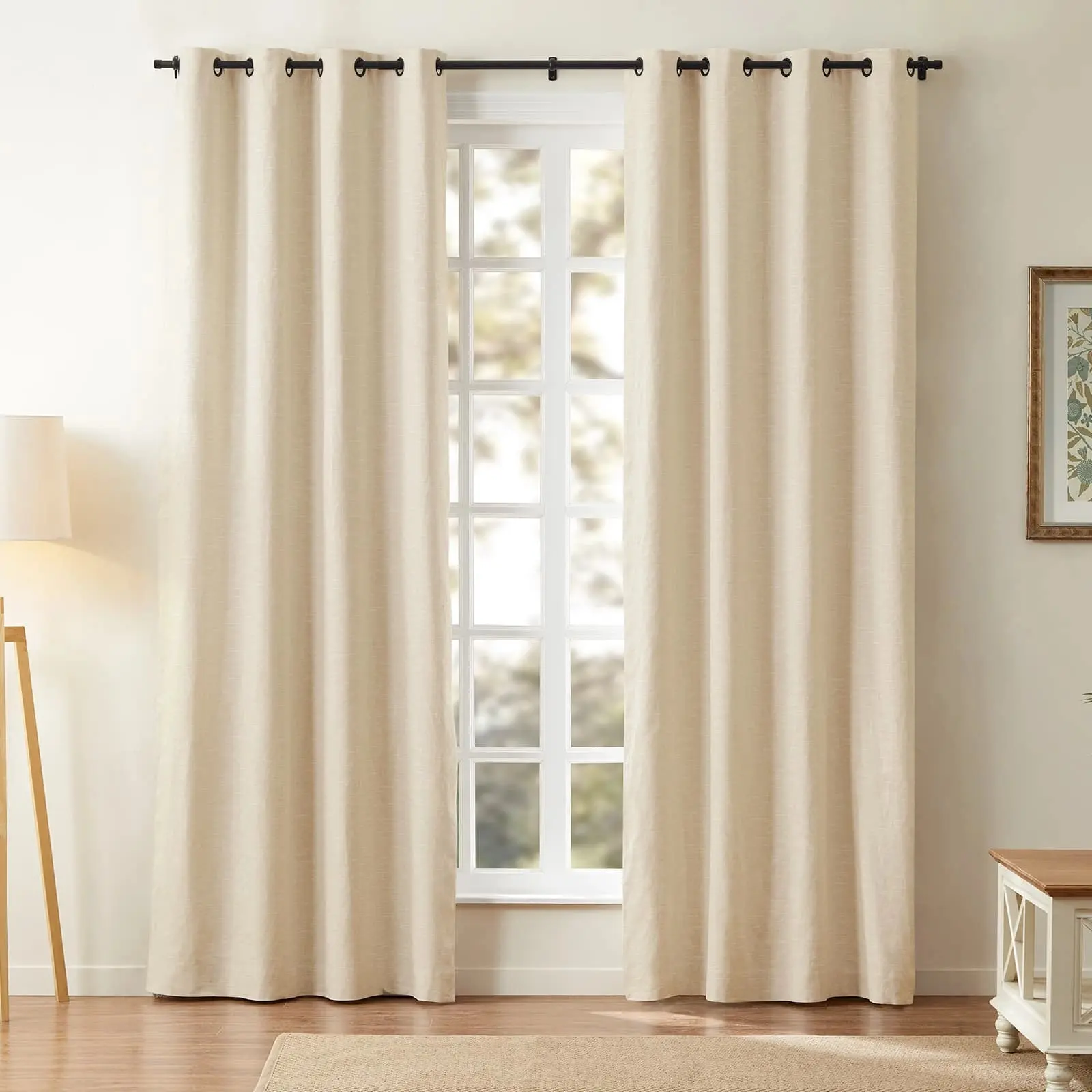 Jawara Luxury Linen Cotton Curtain Grommet - Image 17