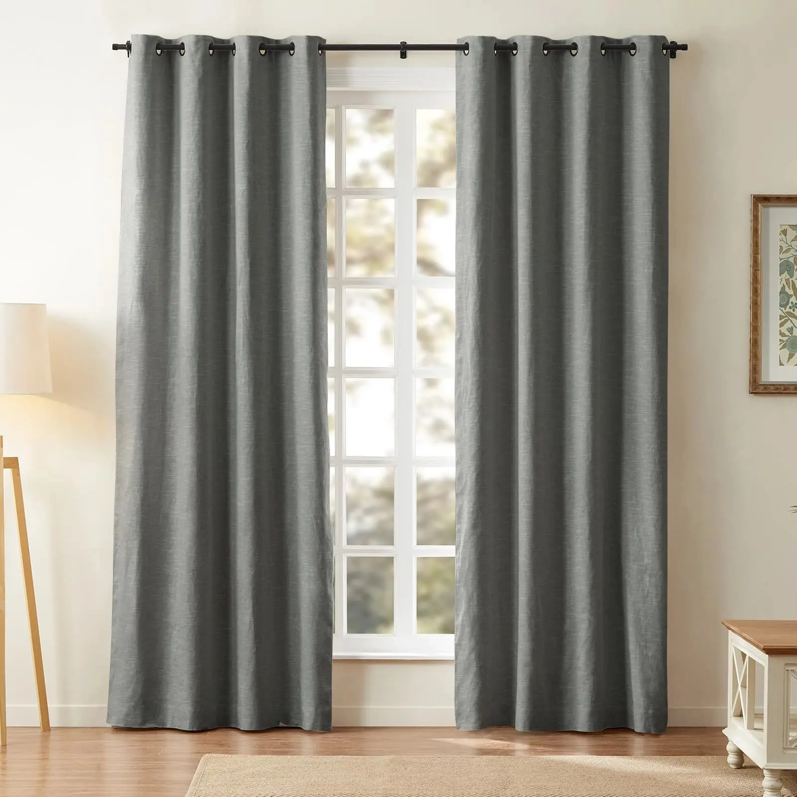 Jawara Luxury Linen Cotton Curtain Grommet - Image 21