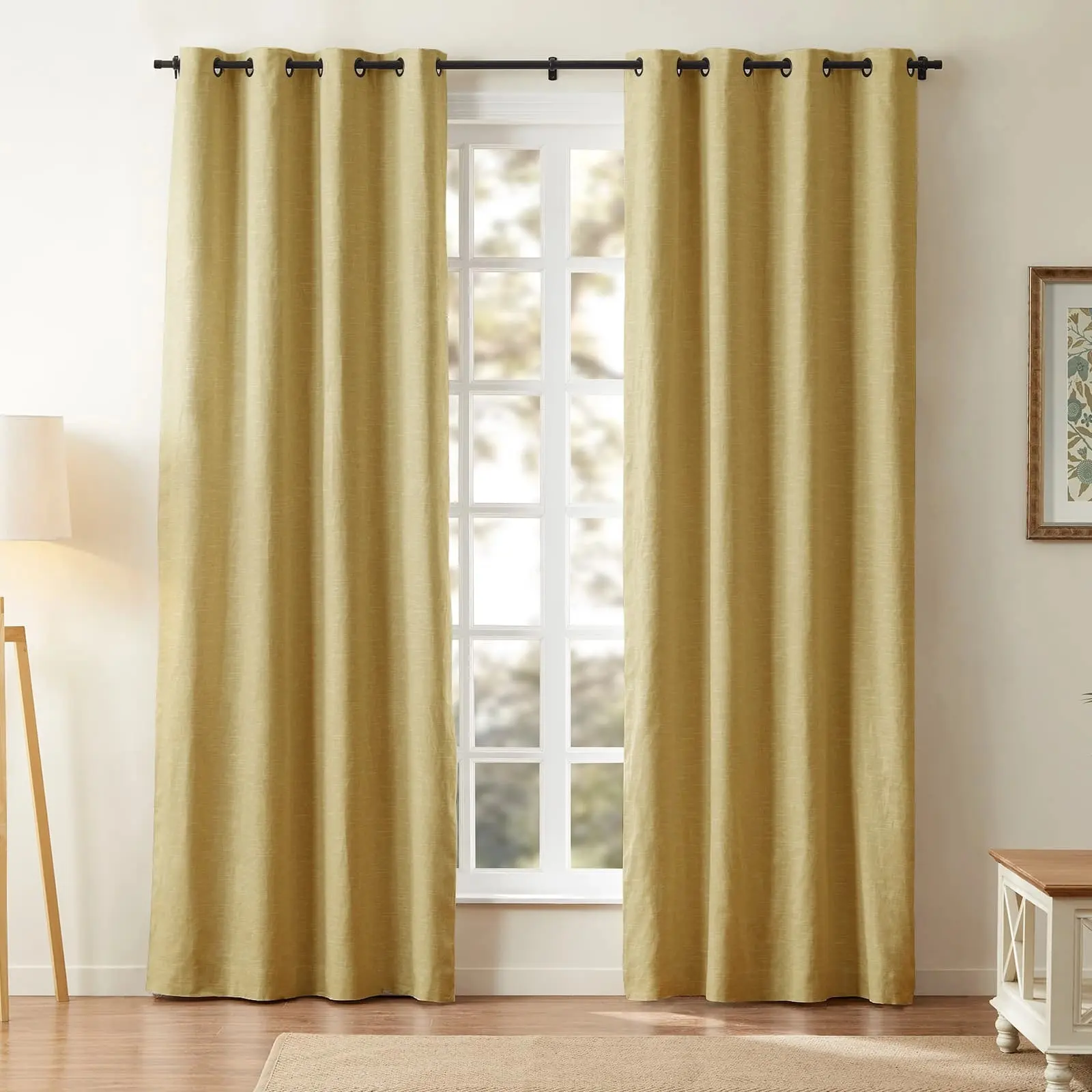 Jawara Luxury Linen Cotton Curtain Grommet - Image 22