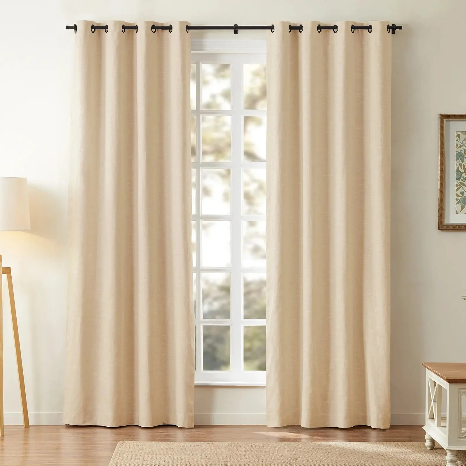 Jawara Luxury Linen Cotton Curtain Grommet - Image 28