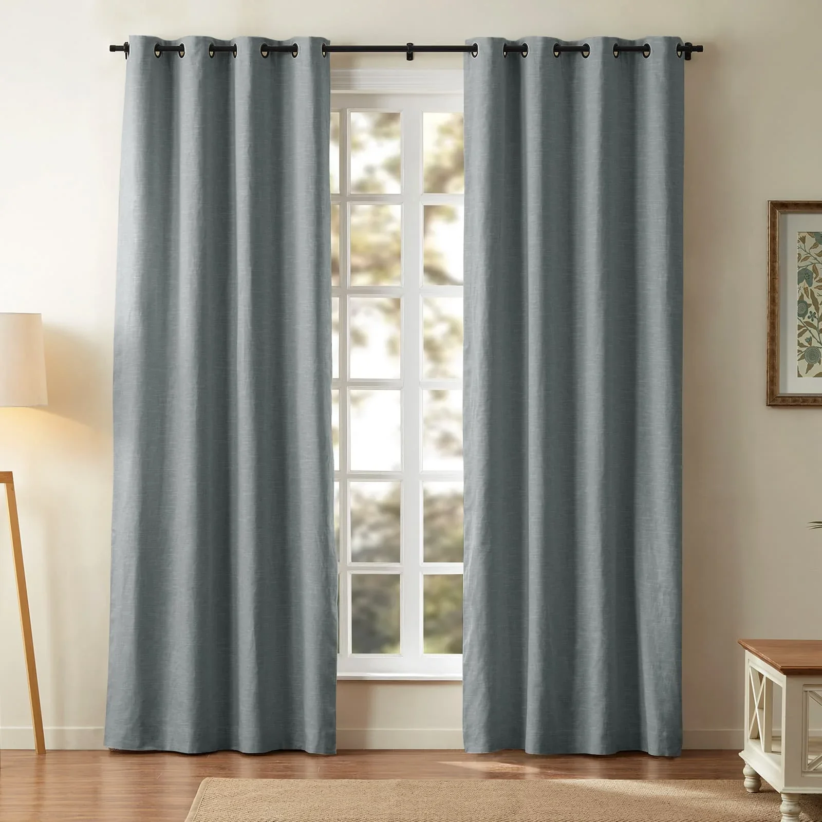 Jawara Luxury Linen Cotton Curtain Grommet - Image 30